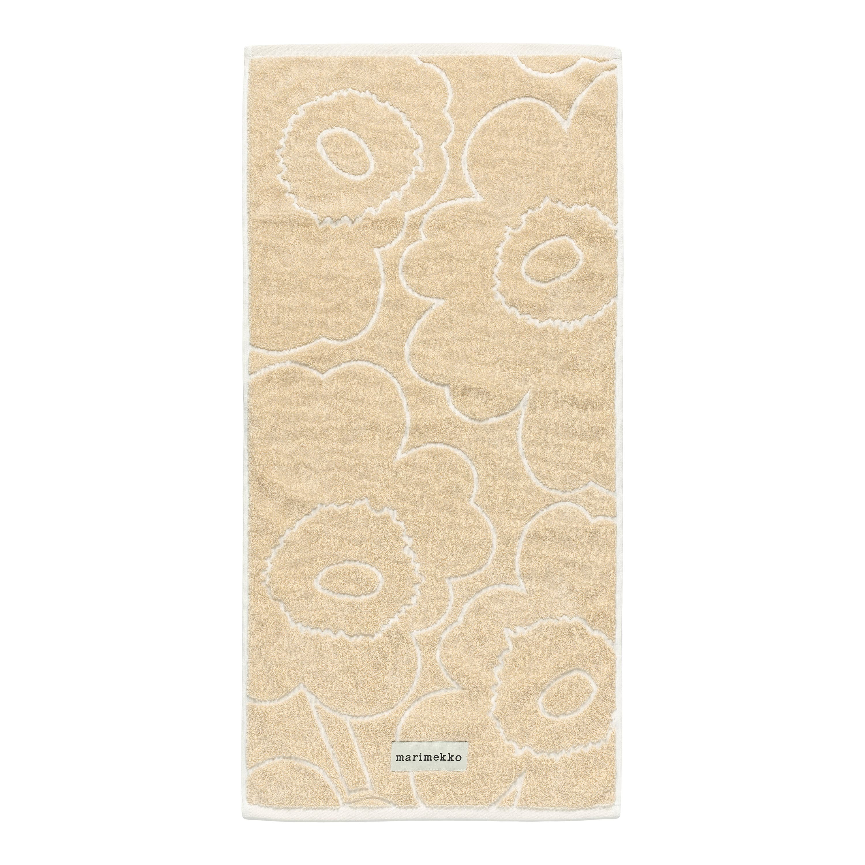 Piirto Unikko Käsipyyhe Straw/Off White 50x100