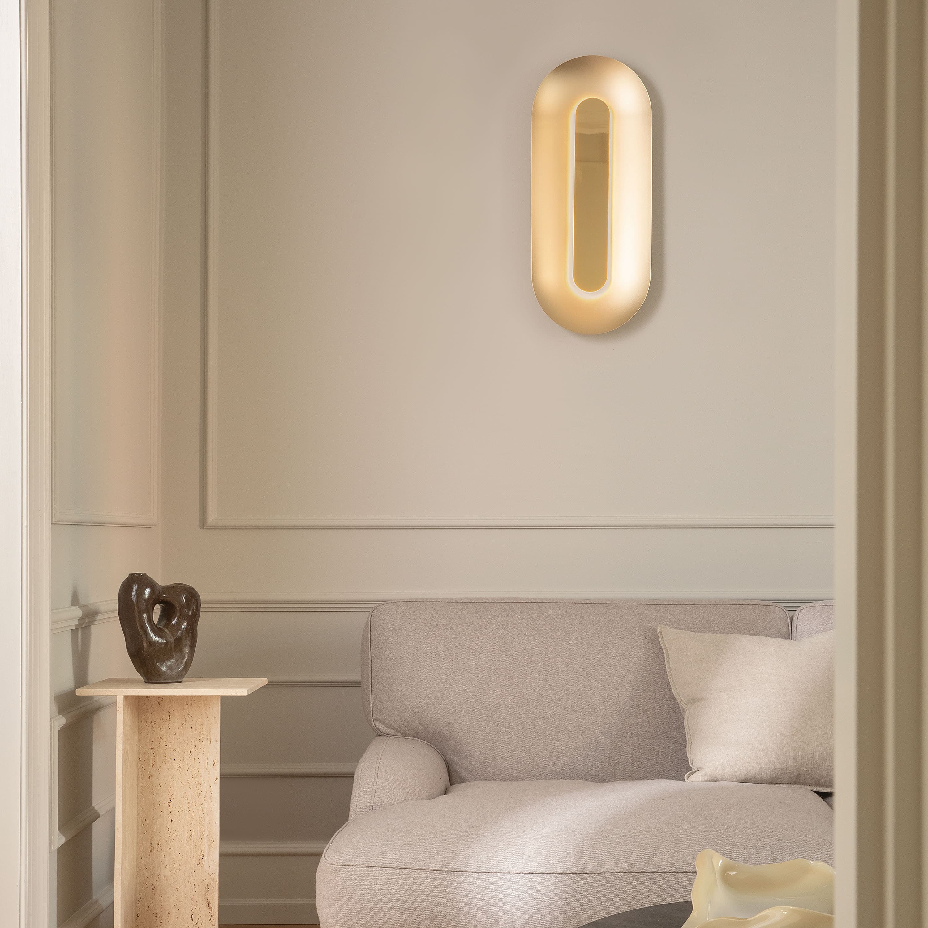 Sasi Seinävalaisin Brass Large