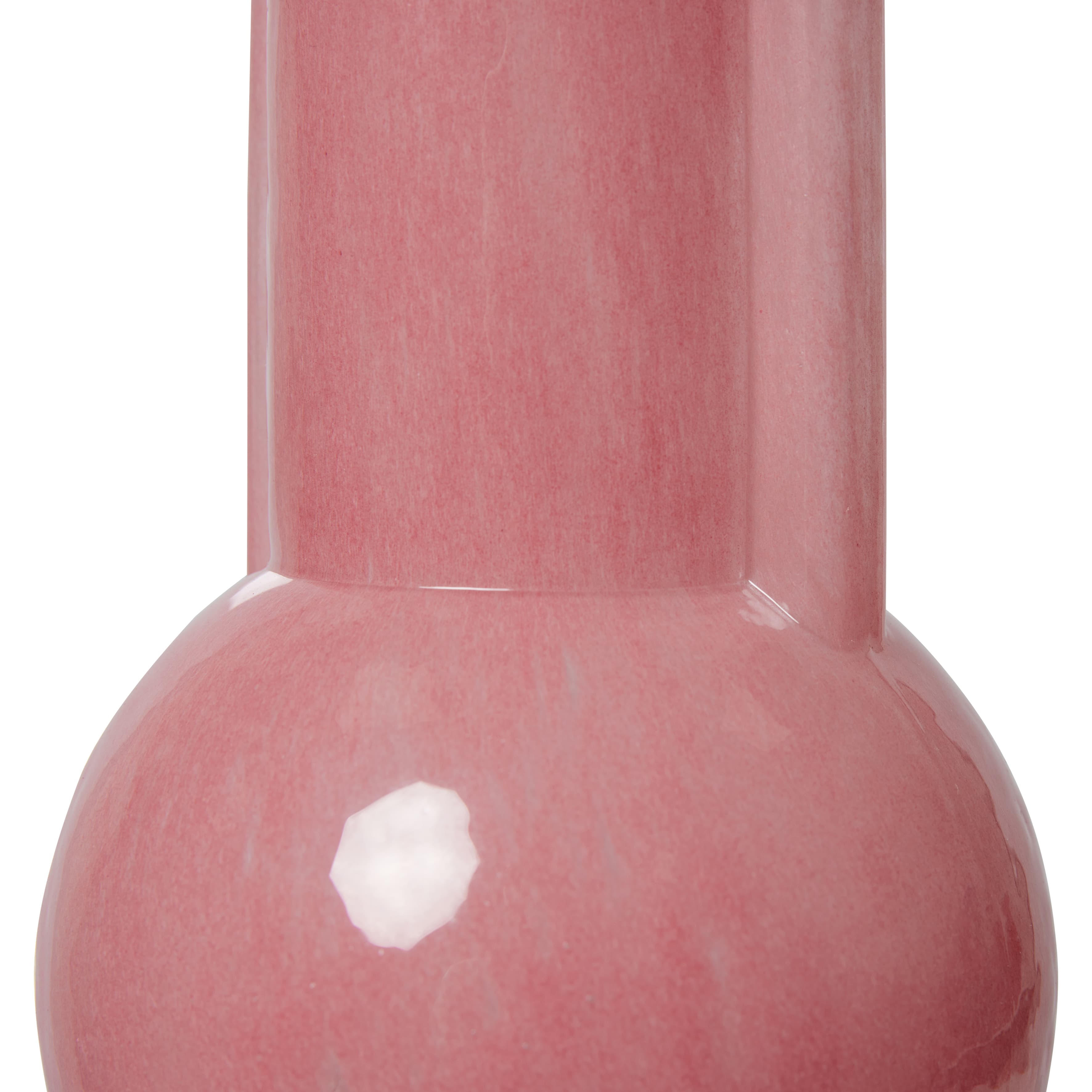 Glass Vas Flamingo Pink
