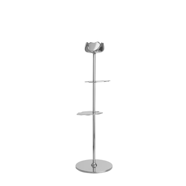 Ninfea Alta Kynttilänjalka Hopea 30cm
