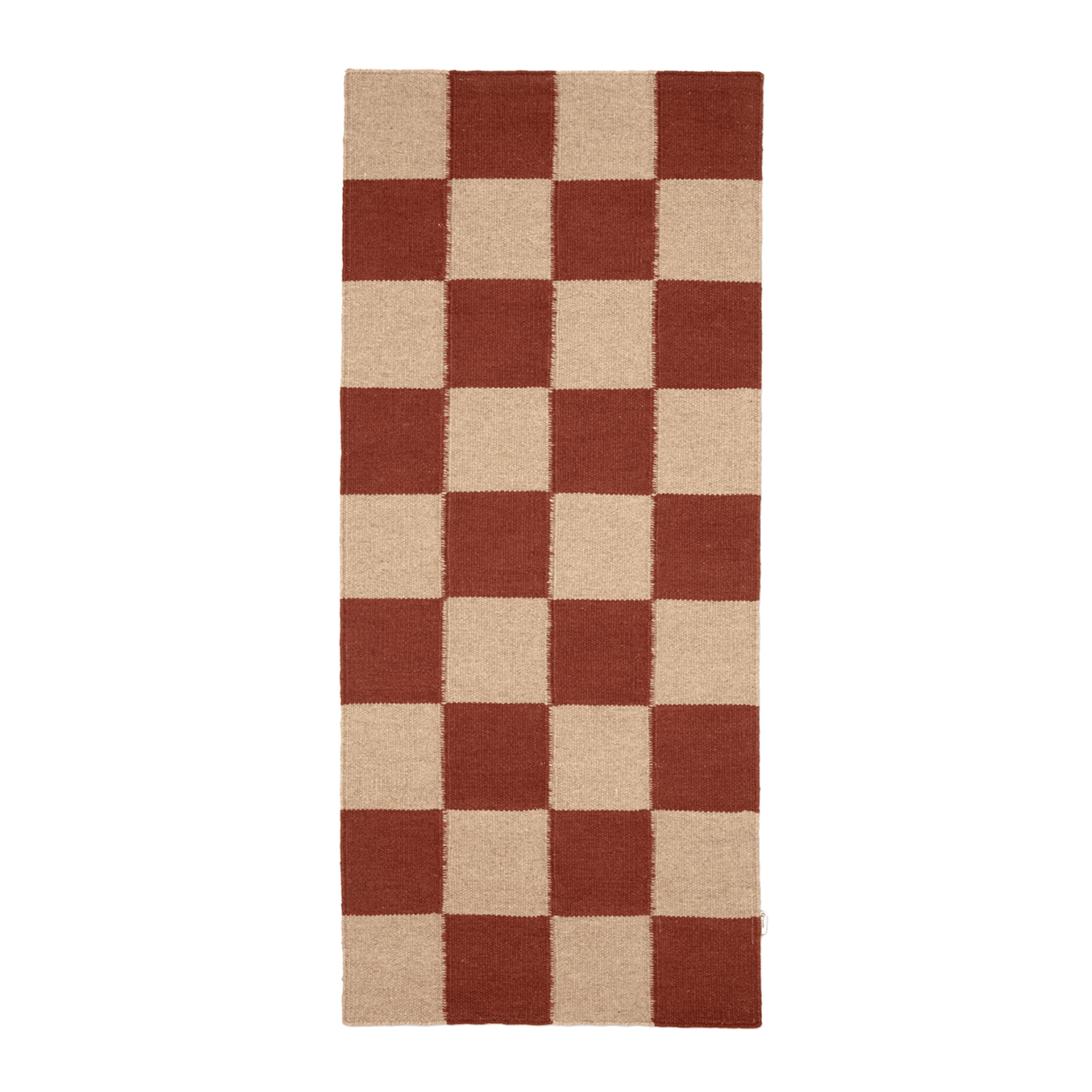 Square Käytävämatto Terrakotta/Luonnonväri 80x240