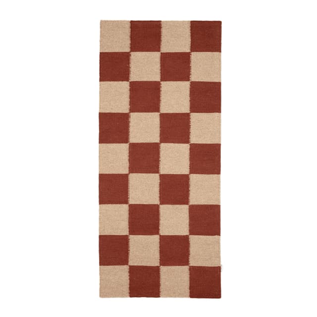 Square Käytävämatto Terrakotta/Luonnonväri 80x240