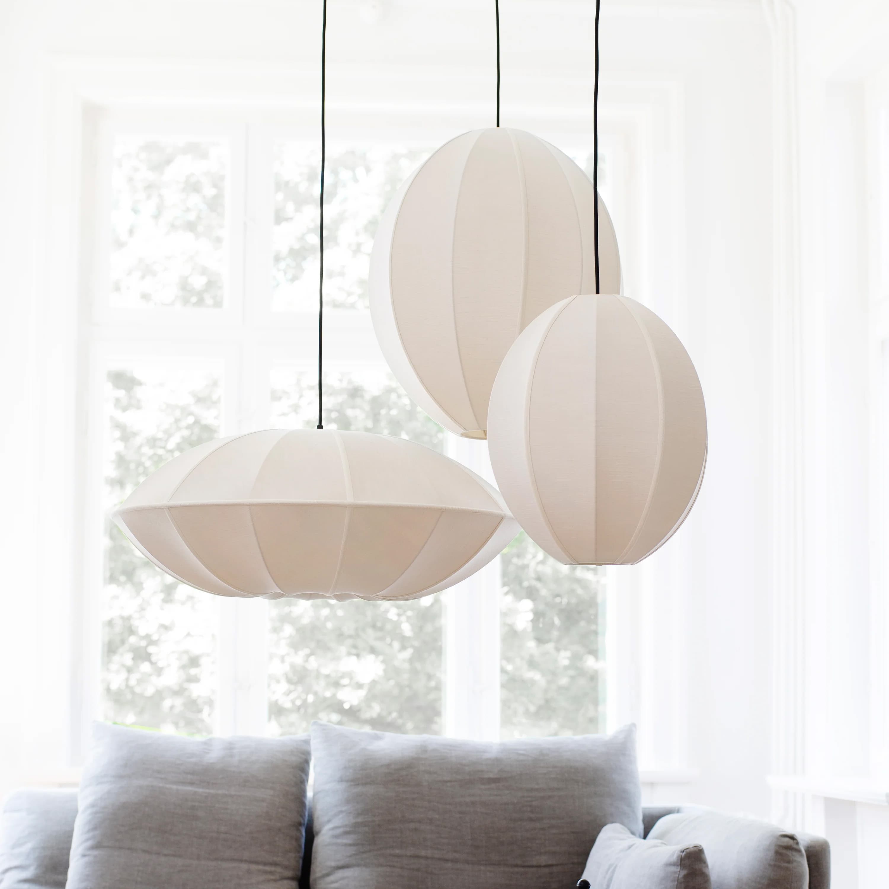 Oval S Lampunvarjostin Sand