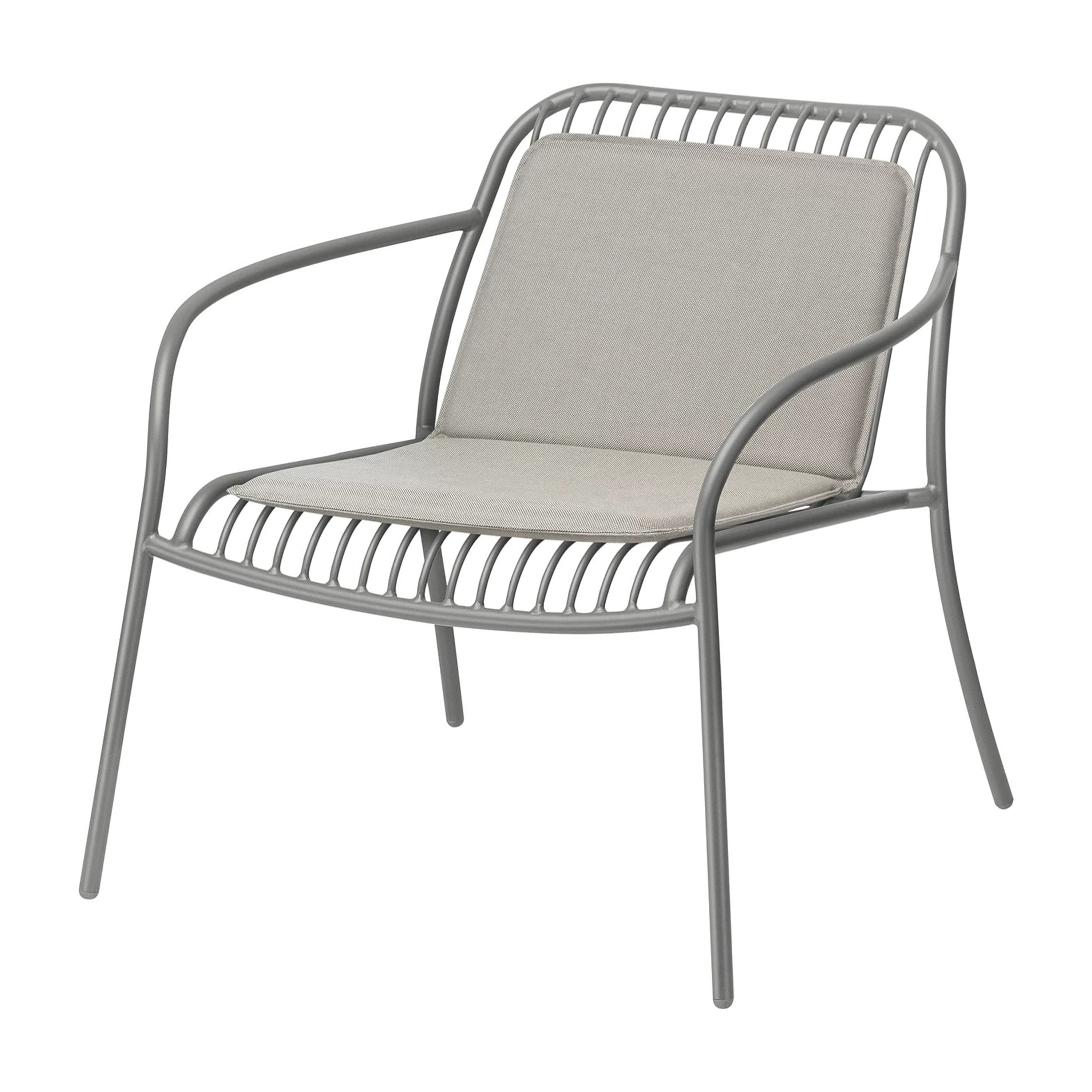 Yua Tyyny Loungestuoliin Melange Gray 46x75