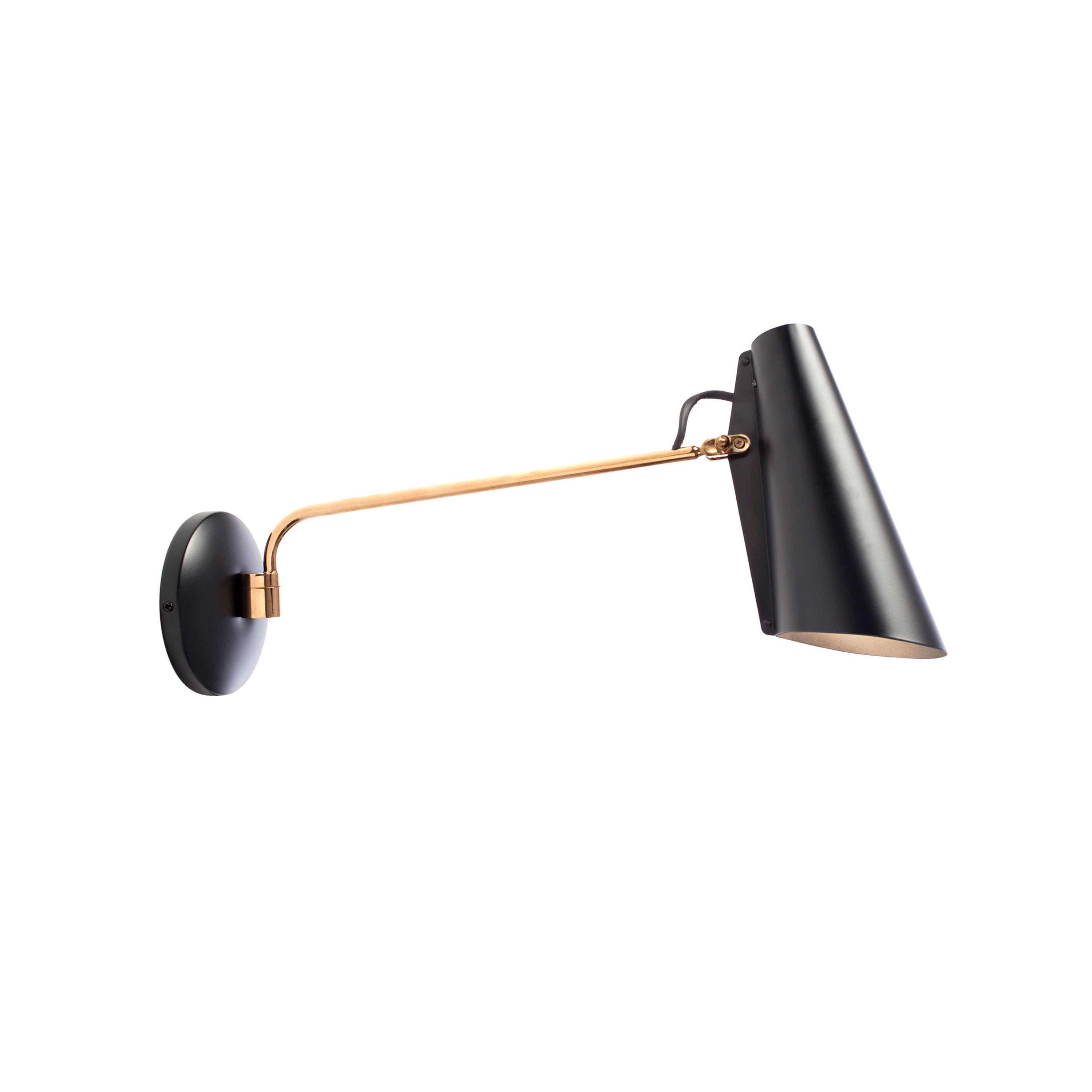 Birdy Swing Seinävalaisin Black/Brass