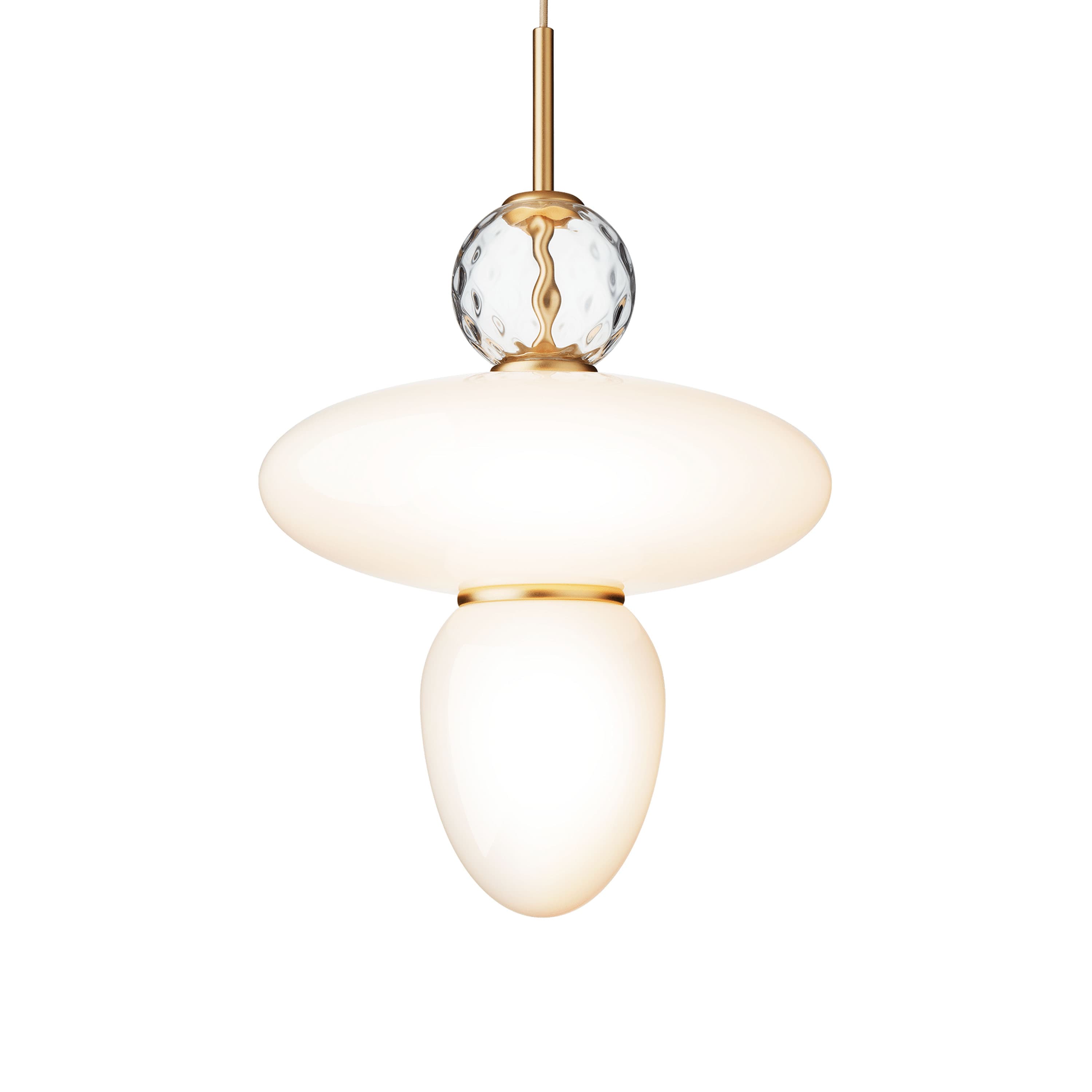 Rizzatto 43 kattovalaisin Satin Brass/Opal