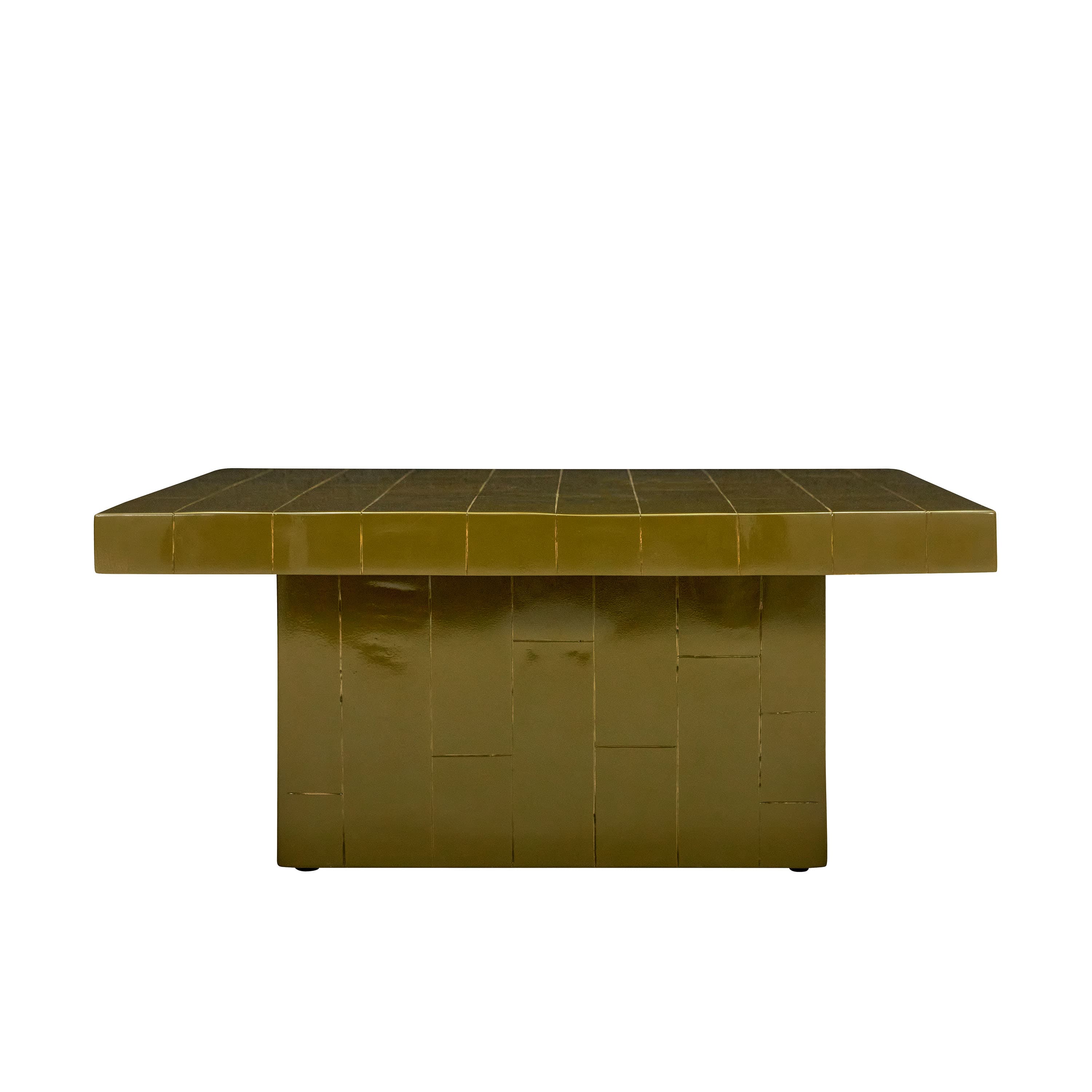 Brick Sohvapöytä Vihreä 100x100