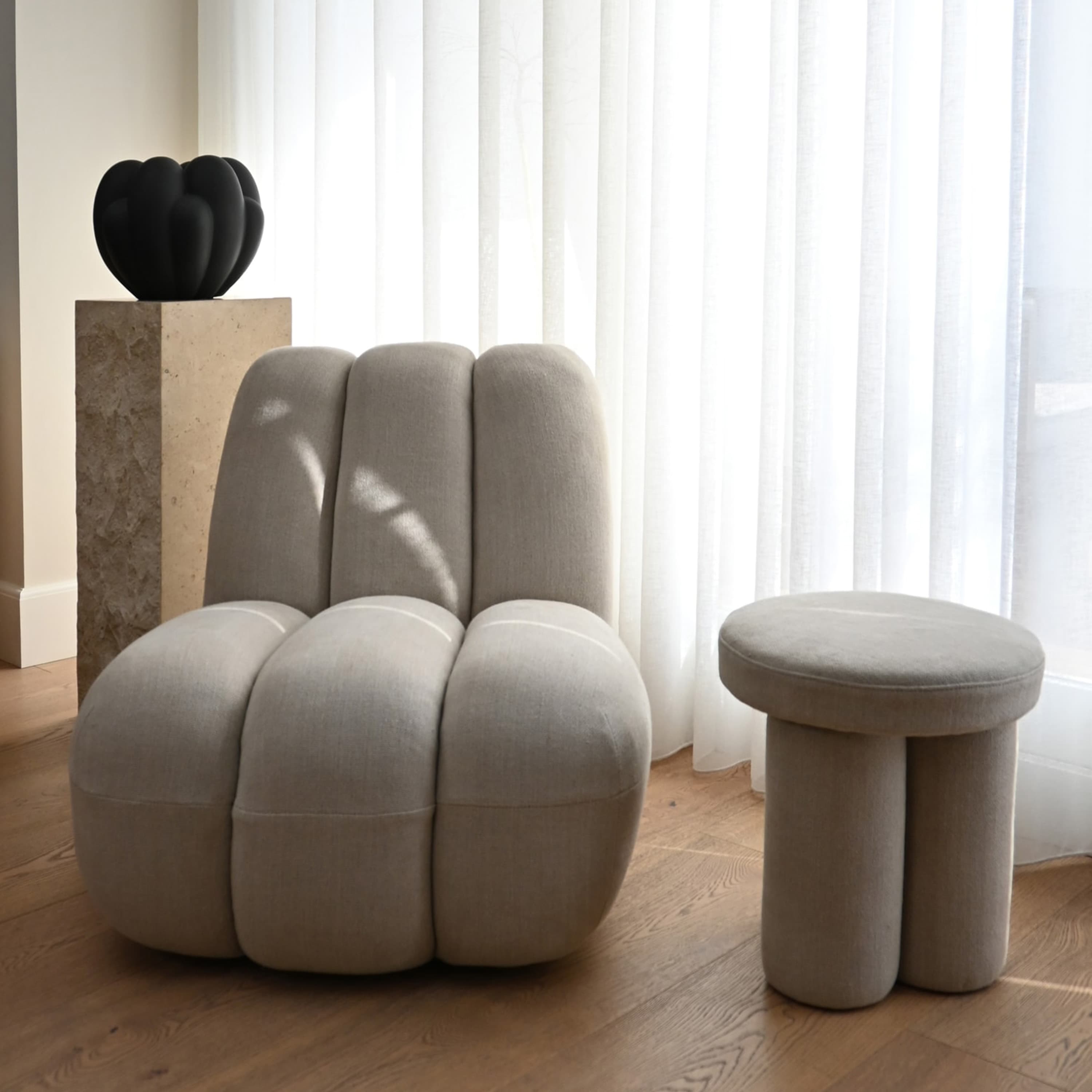 Toe Lounge-tuoli Sand
