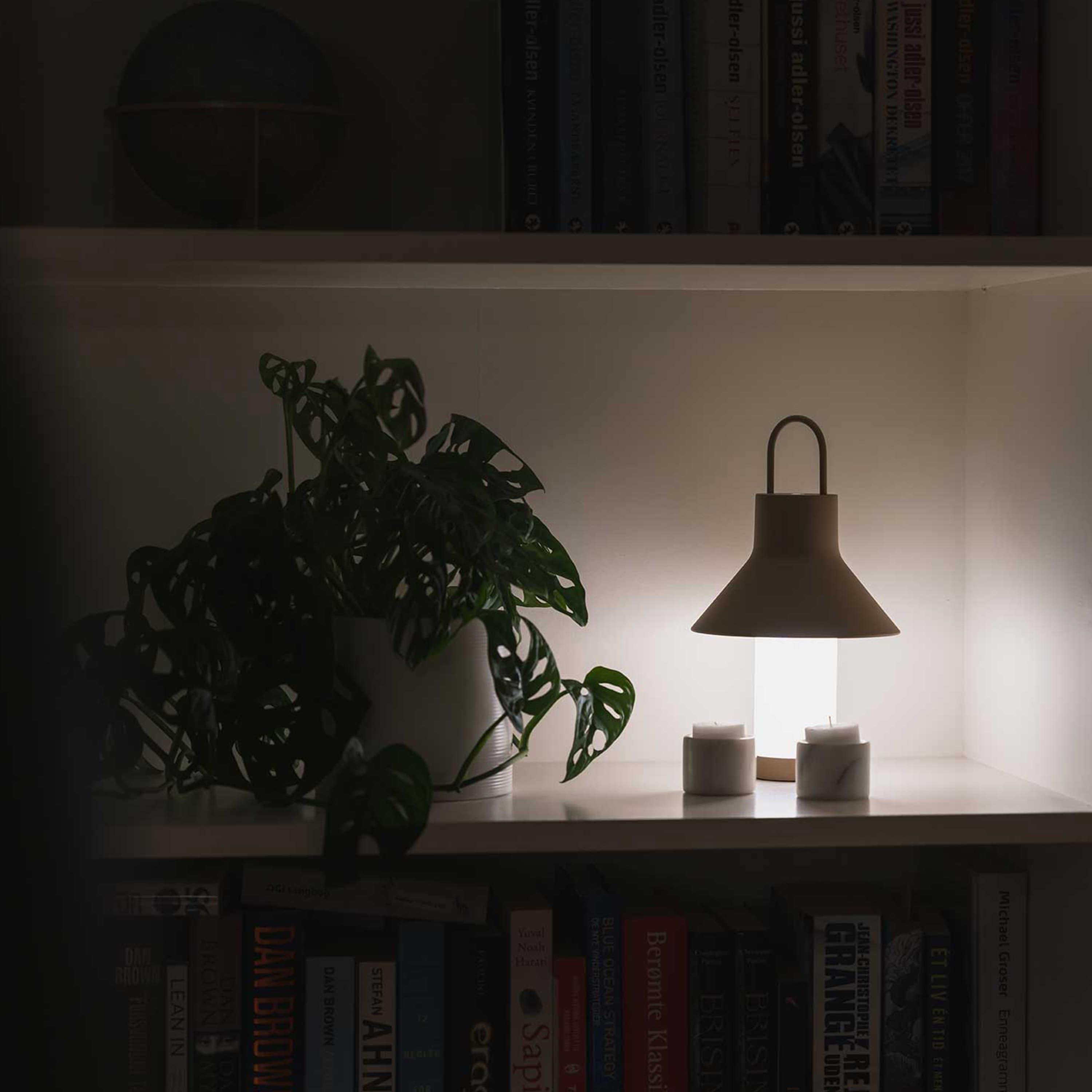 Shadow Ladattava Pöytävalaisin Grey/Beige Ø15