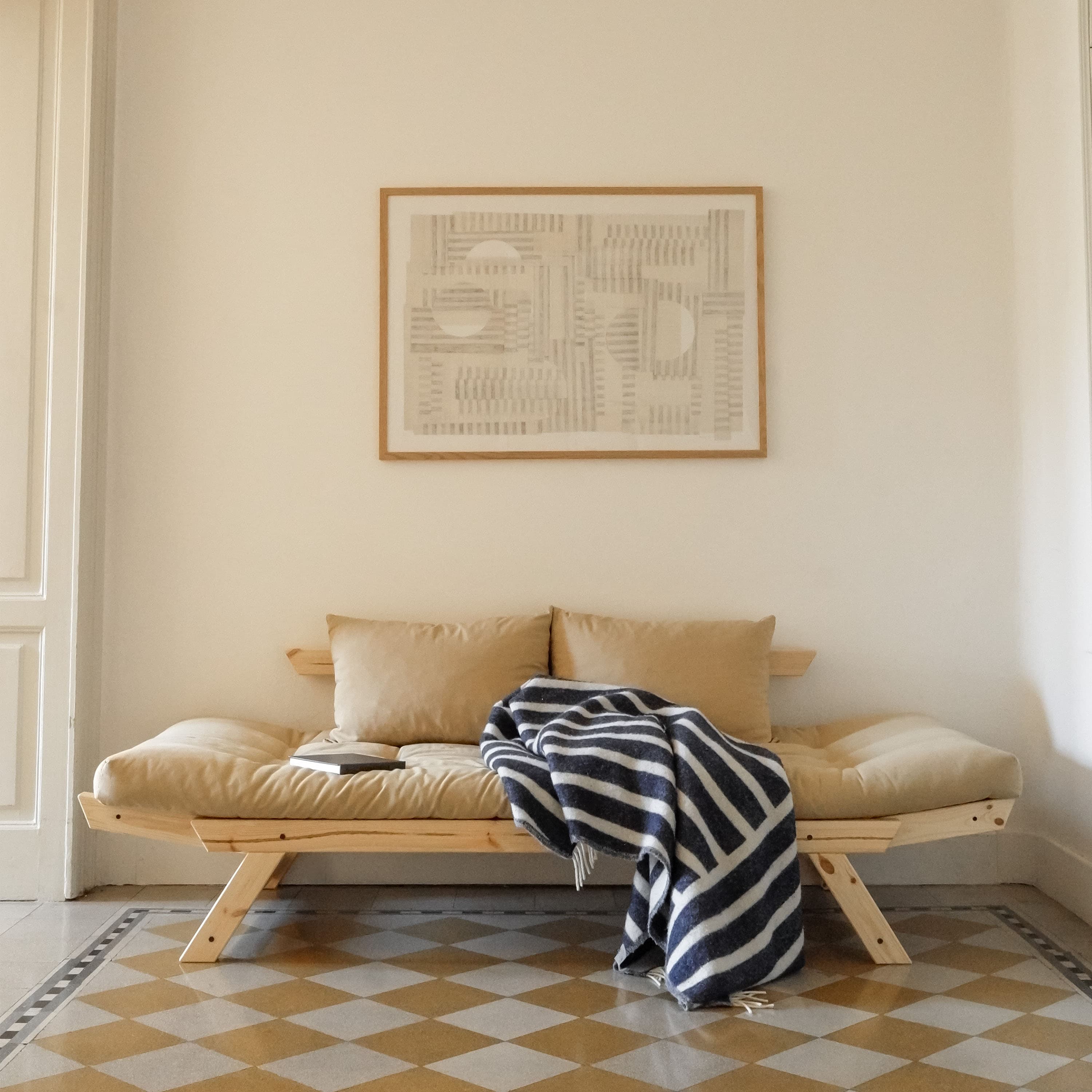 Bebop Sohvasänky Luonnollinen/Beige 174 cm
