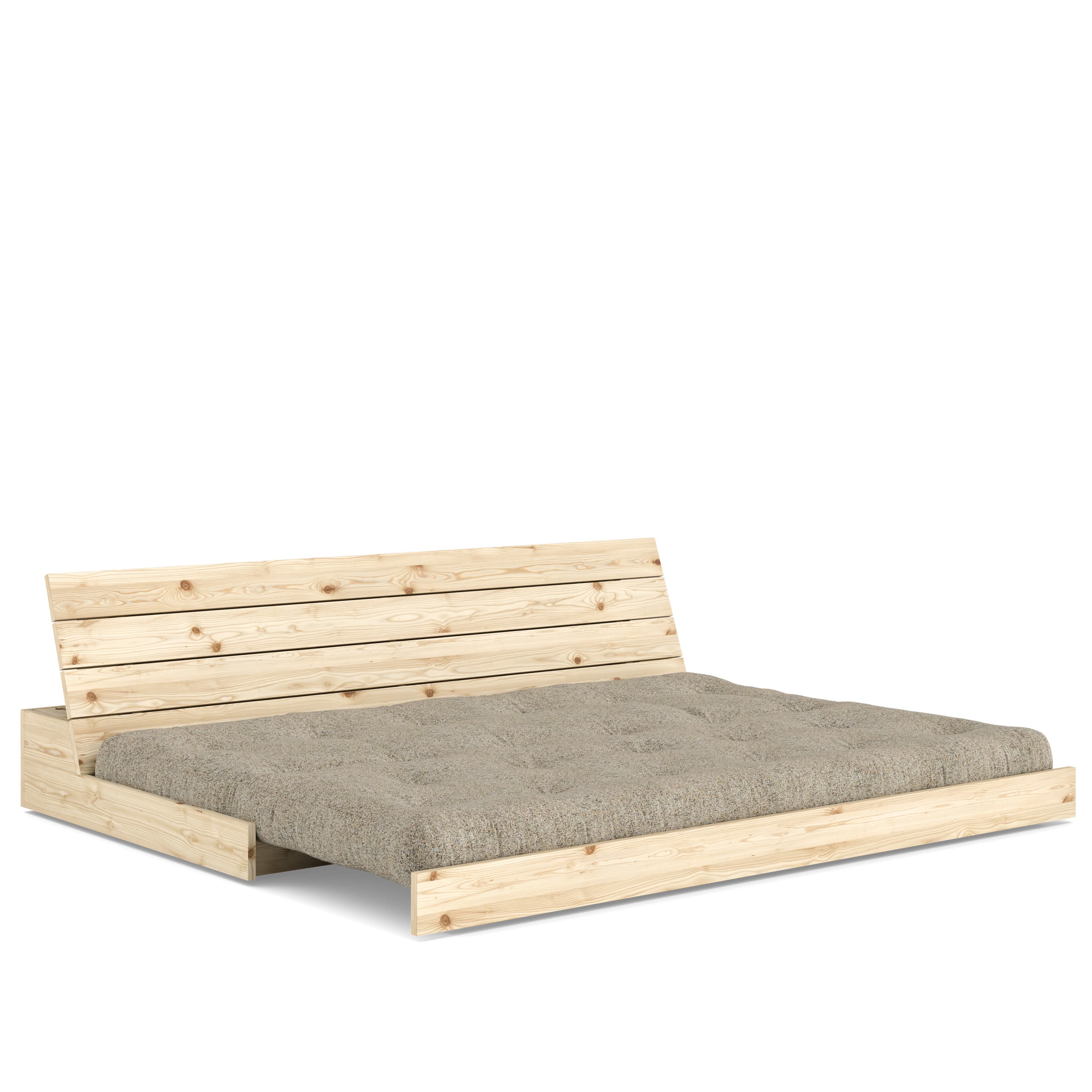 Base Vuodesohva Clear Lacquered/Warm Sand 196cm