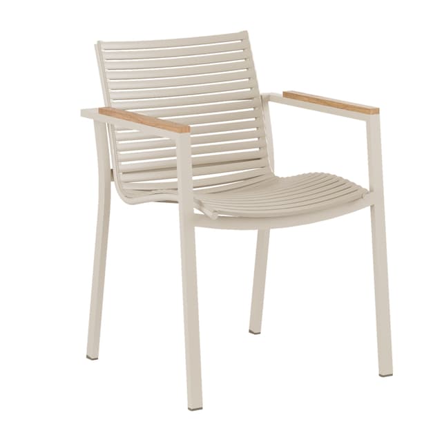 Mood Square Käsinojallinen Tuoli Sandy Grey/Teak