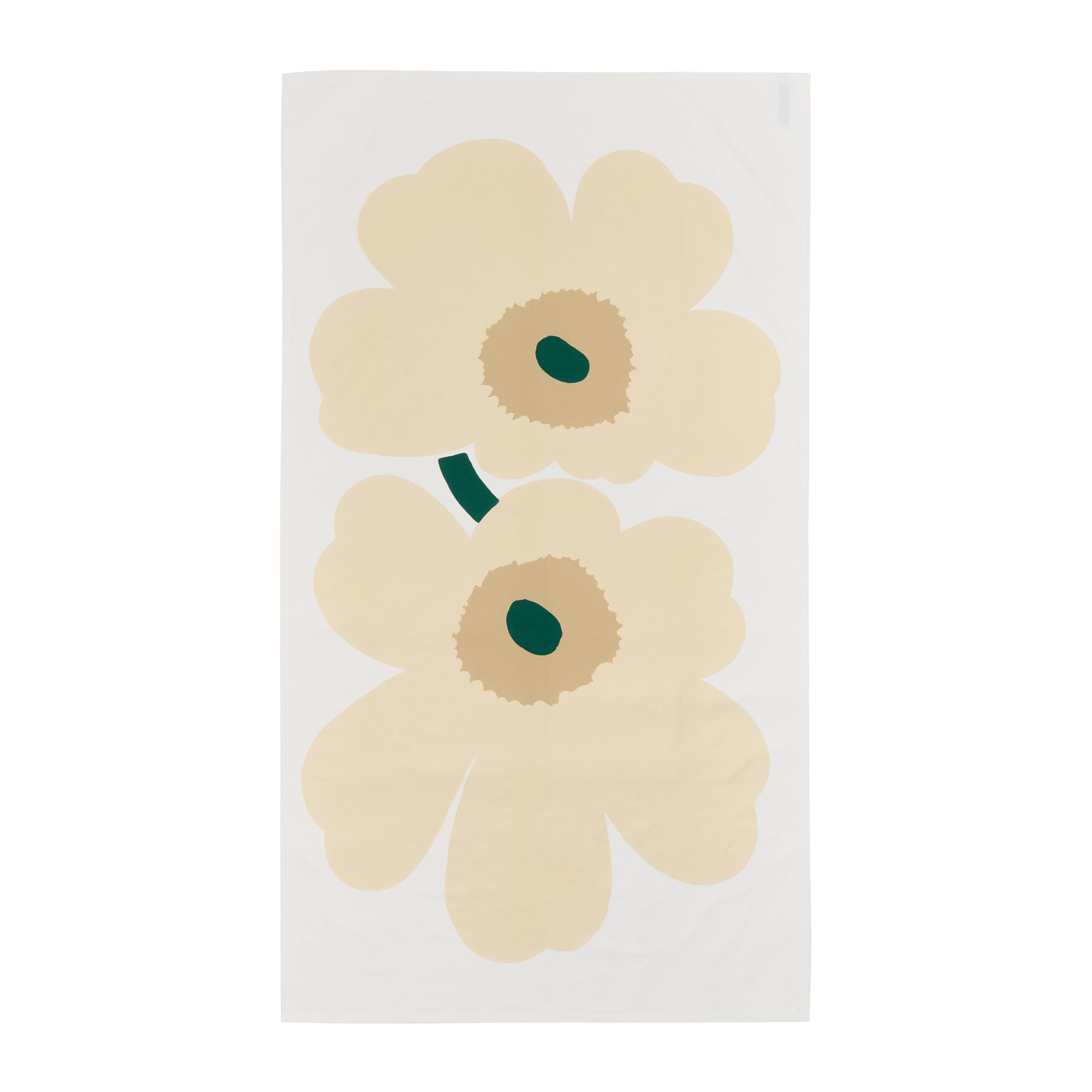 Anniversary Unikko Pöytäliina White/Hay/Sand/Emerald 135x250