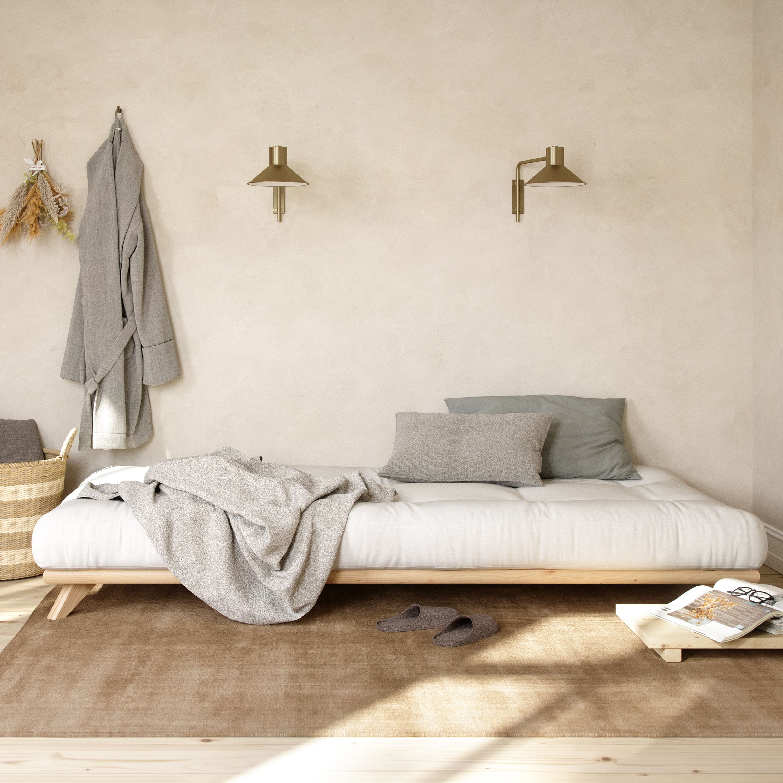 Senza Sängynrunko Luonnollinen 180 cm