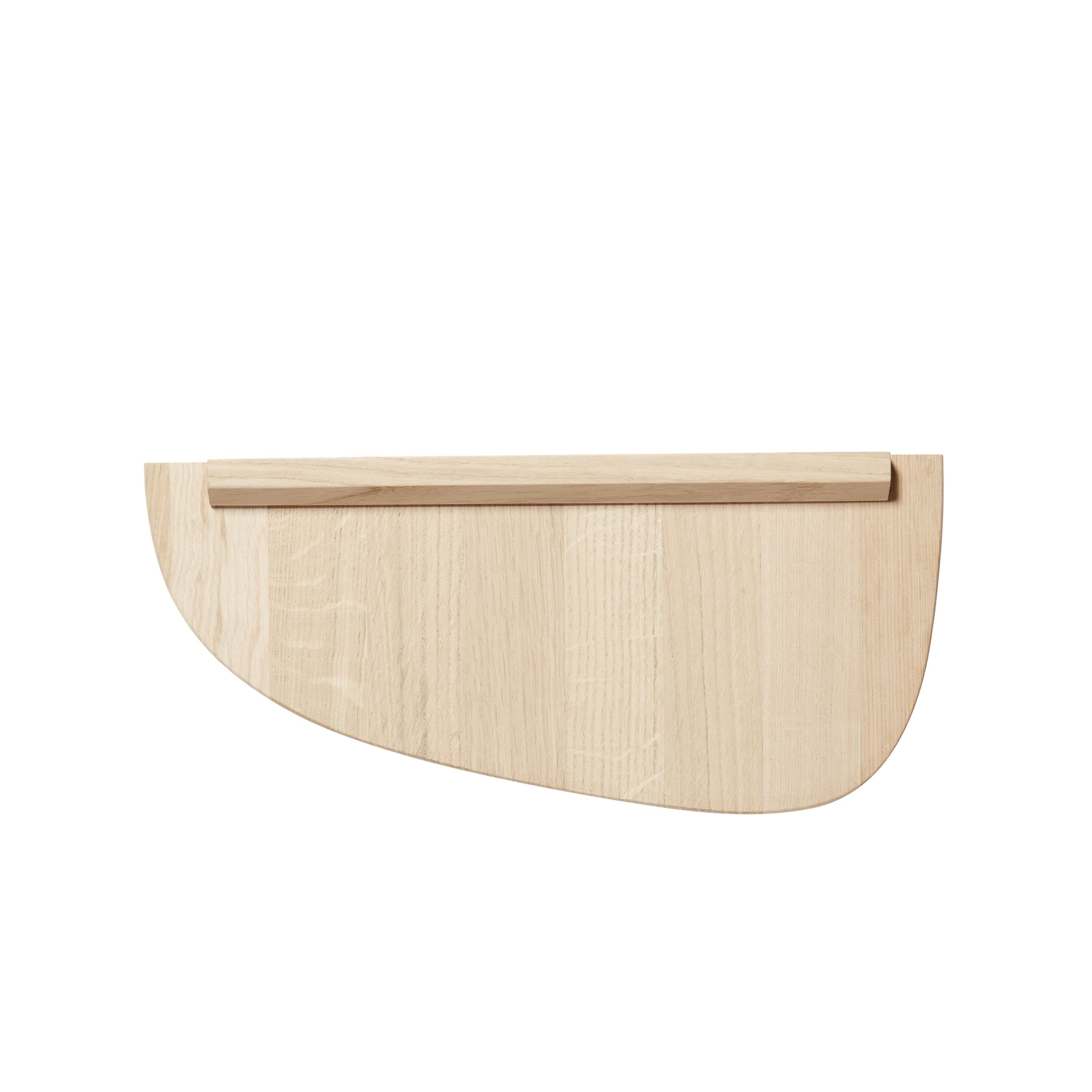 Shelf 1 Seinähylly Valkopigmentoitu Tammi 40x18