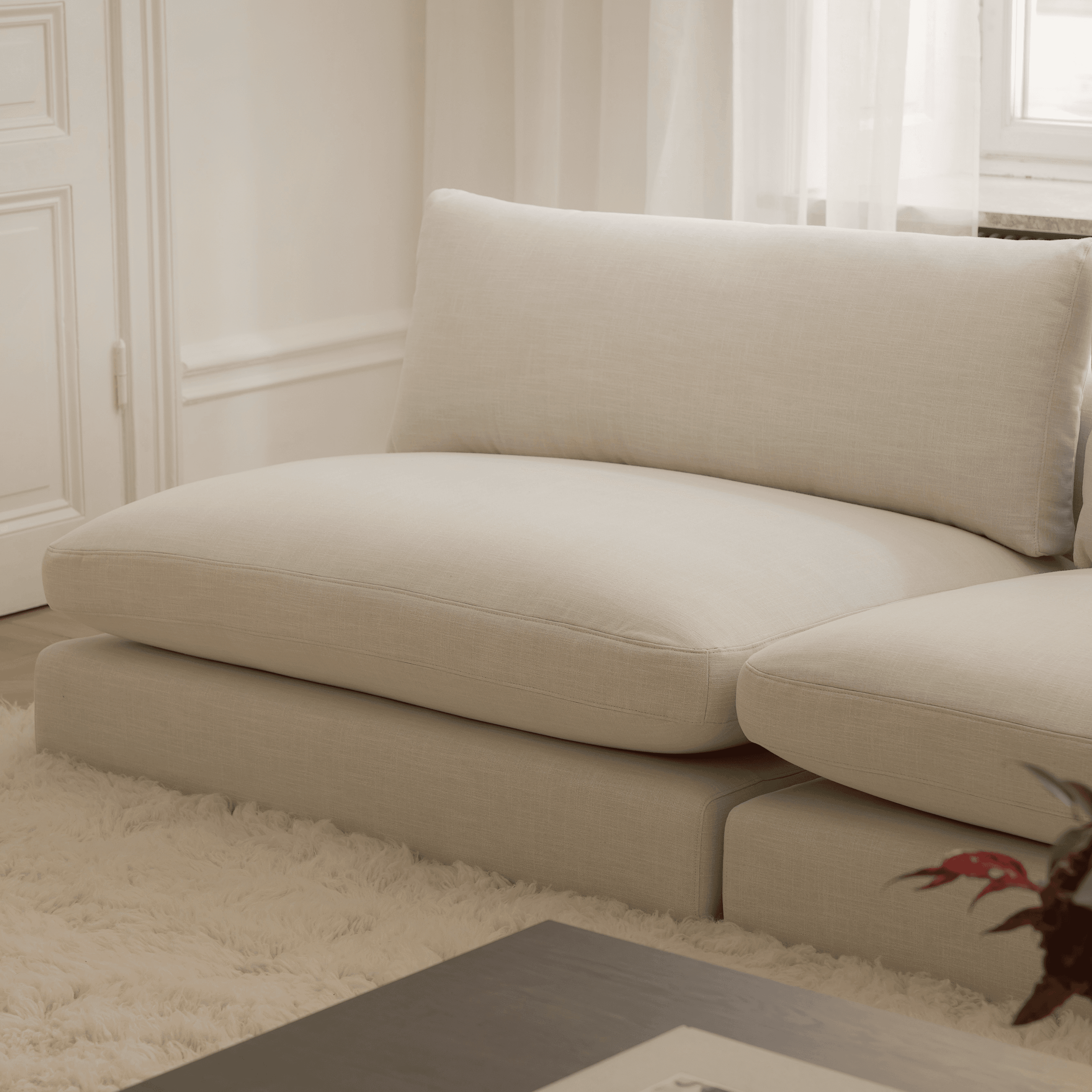 Capri 1,5-istuttava sohvaosa Beige 120cm