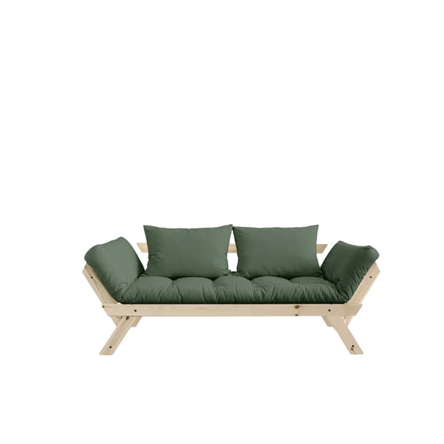 Bebop Sohvasänky Luonnollinen/Oliivinvihreä 174 cm