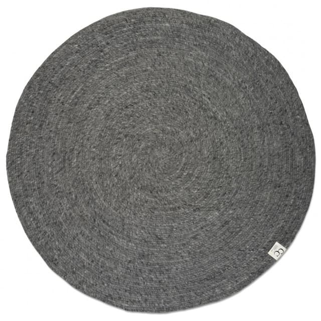Merino Pyöreä villamatto Granit Ø200