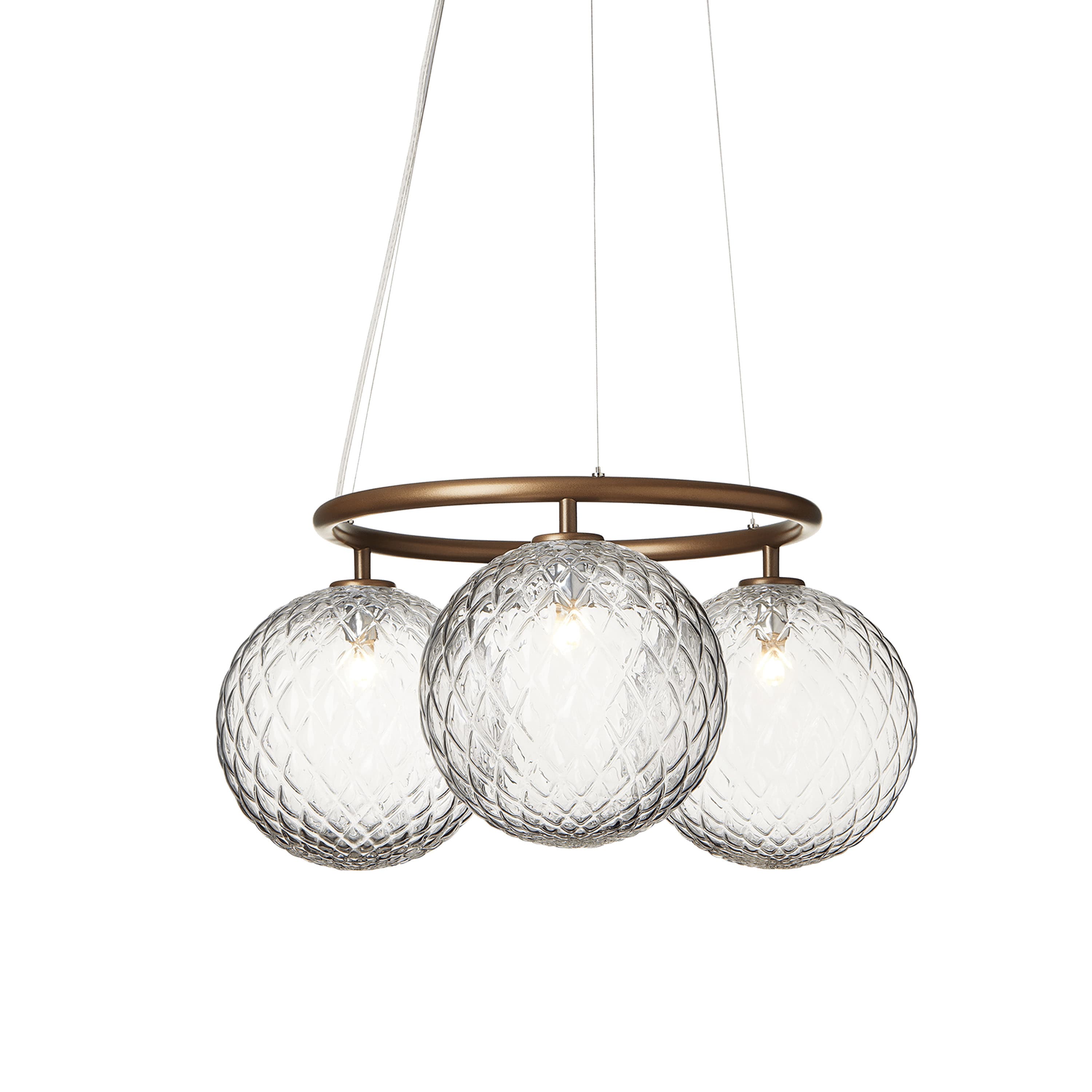 Miira 3 Circular kattovalaisin Dark Bronze/Optic Clear