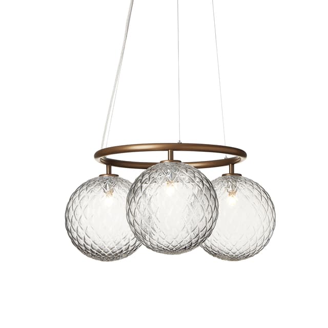 Miira 3 Circular kattovalaisin Dark Bronze/Optic Clear