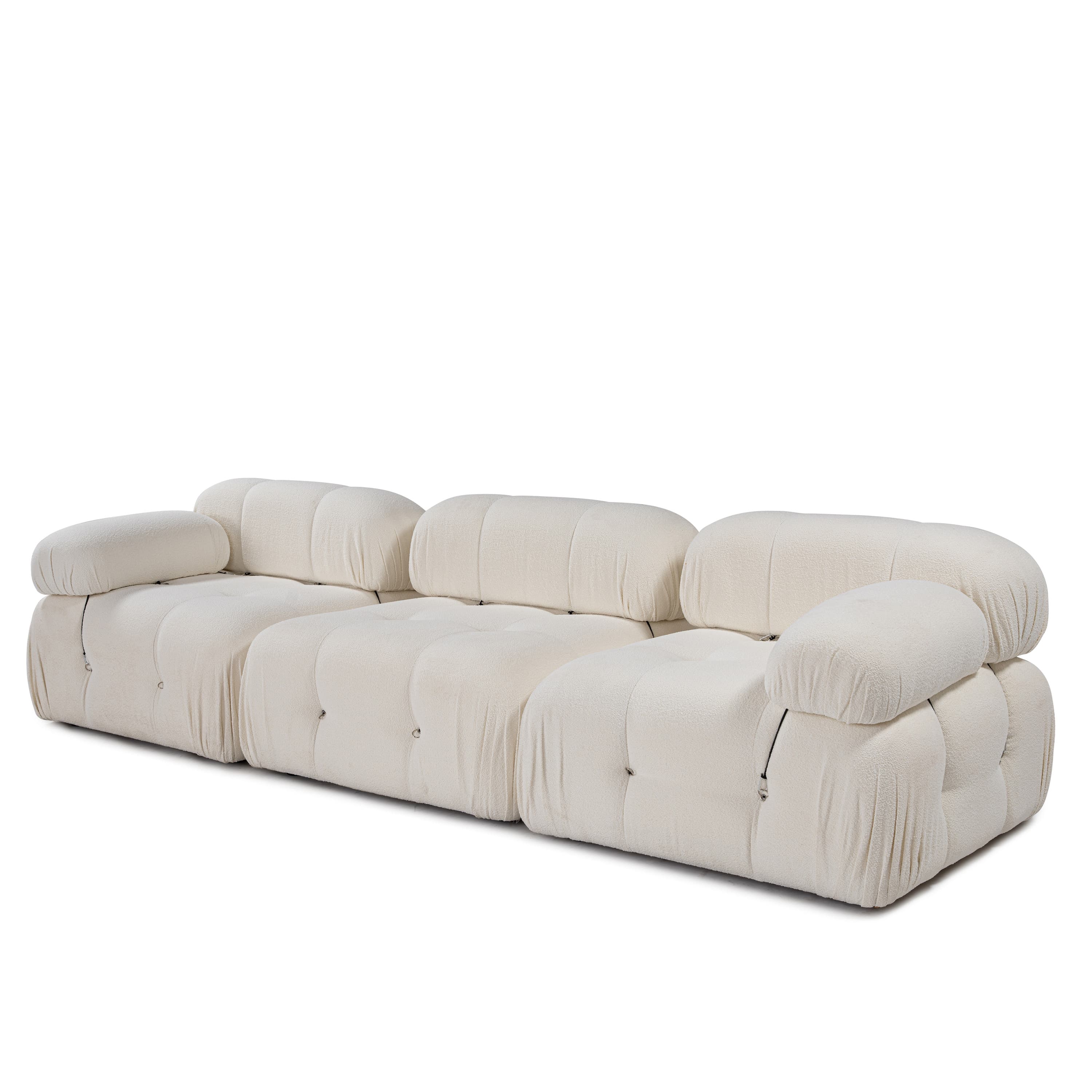 Blanca 3-istuttava Sohva White Bouclé