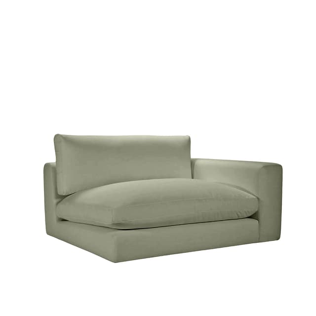 Capri 1,5-istuttava sohvaosa oikea käsinoja Green 142cm