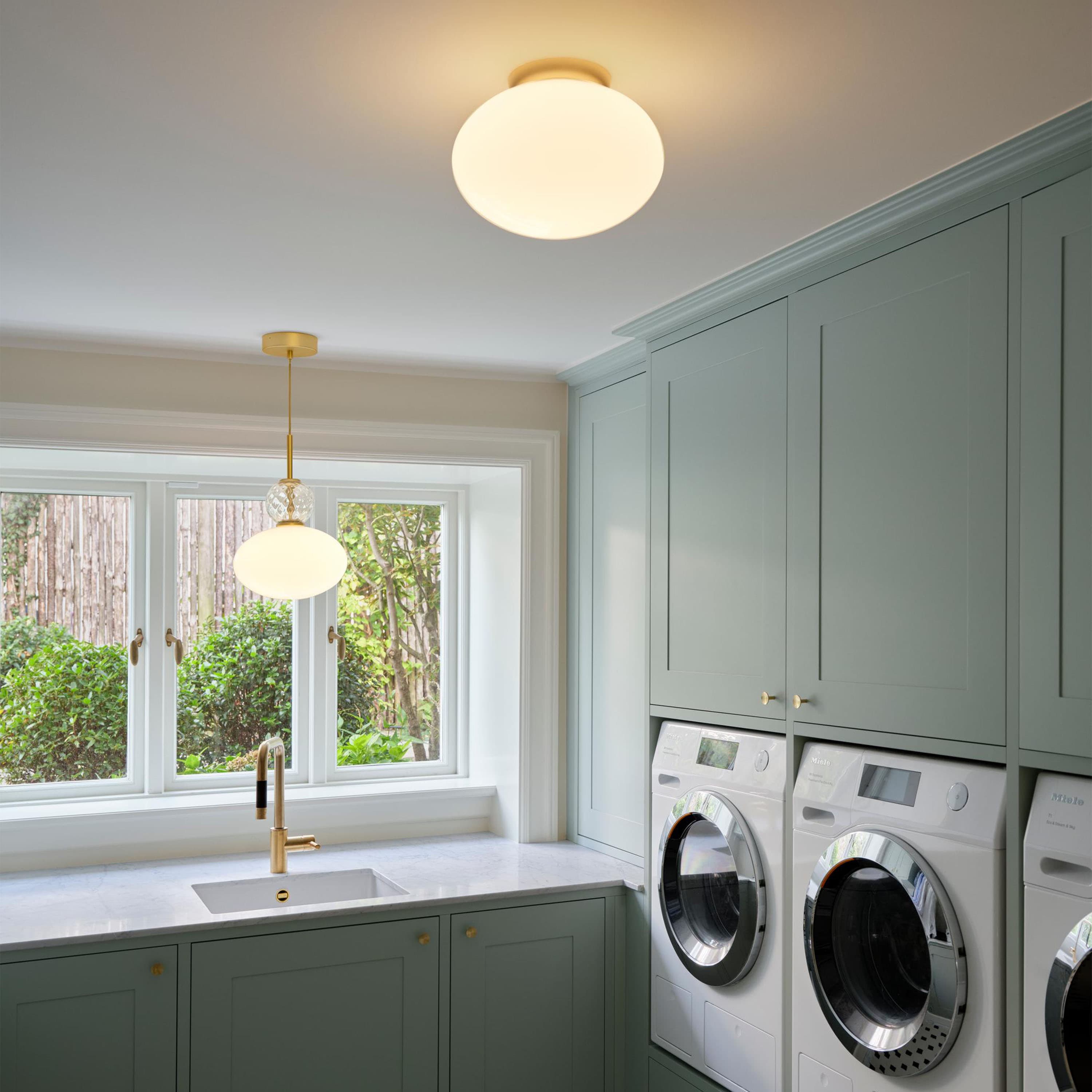 Rizzatto 301 kattovalaisin Satin Brass/Opal