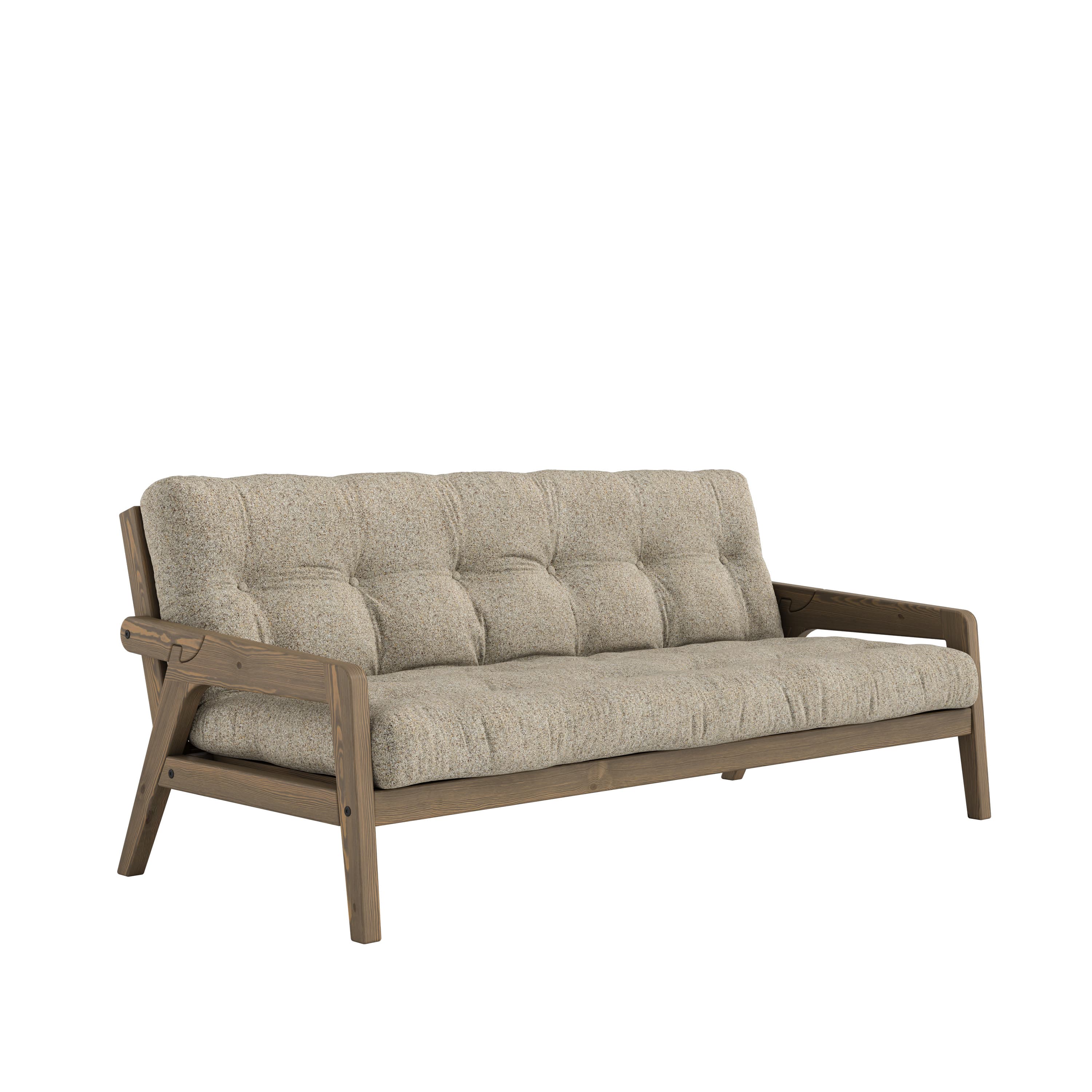 Grab Vuodesohva Carob Brown Lacquered/Warm Sand 204cm