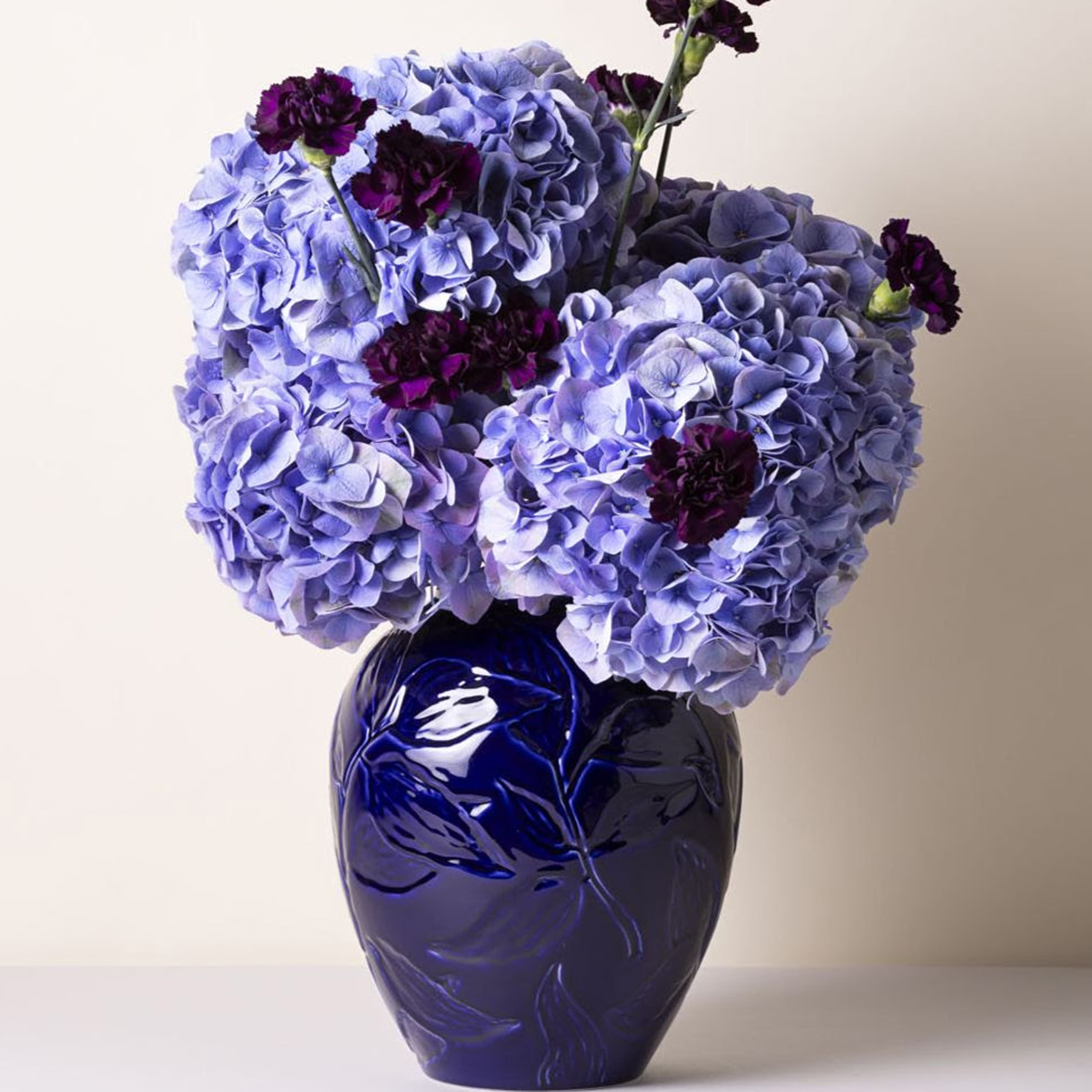 Florita‑maljakko lasitettu Agate Blue 30 cm