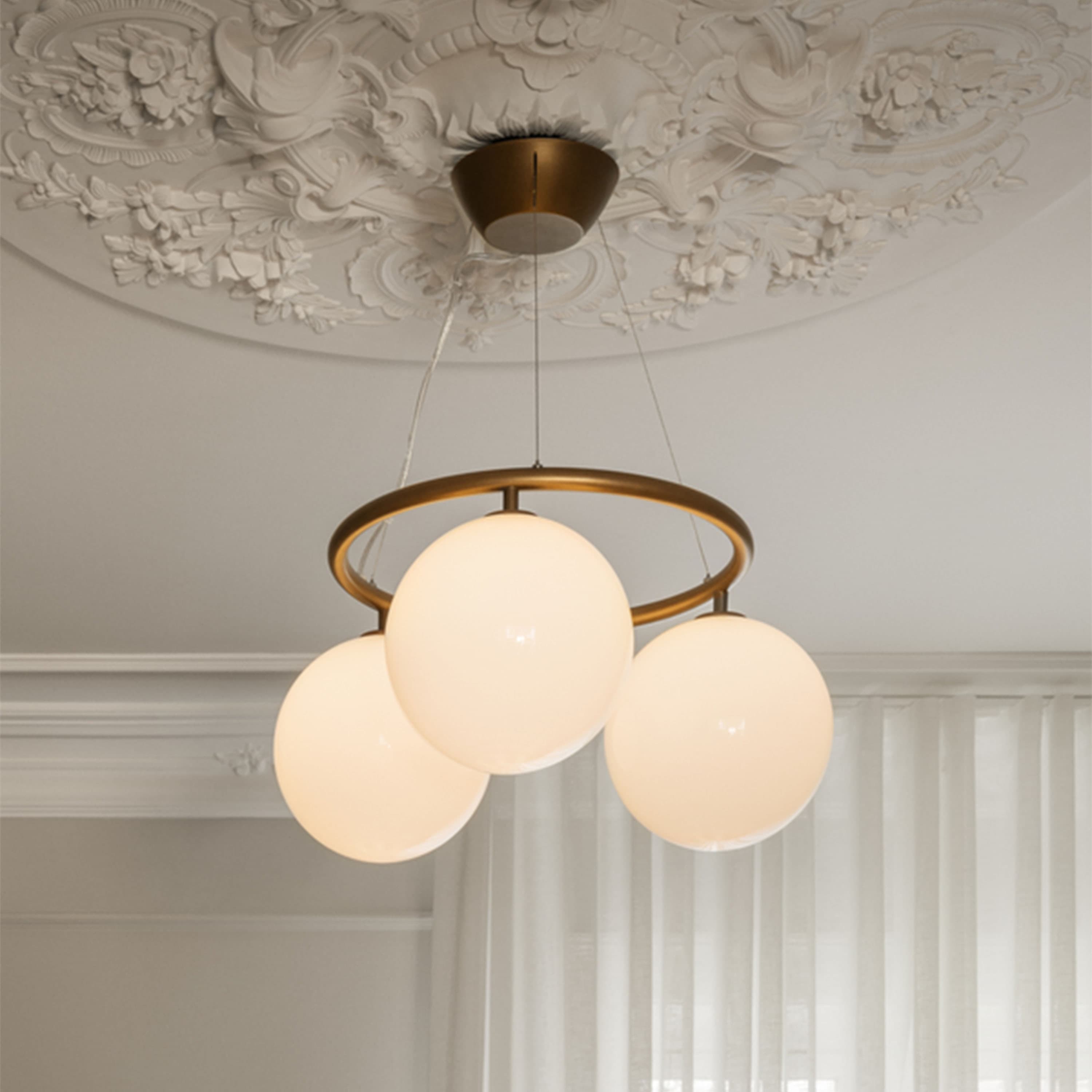 Miira 3 Circular kattovalaisin Dark Bronze/Opal