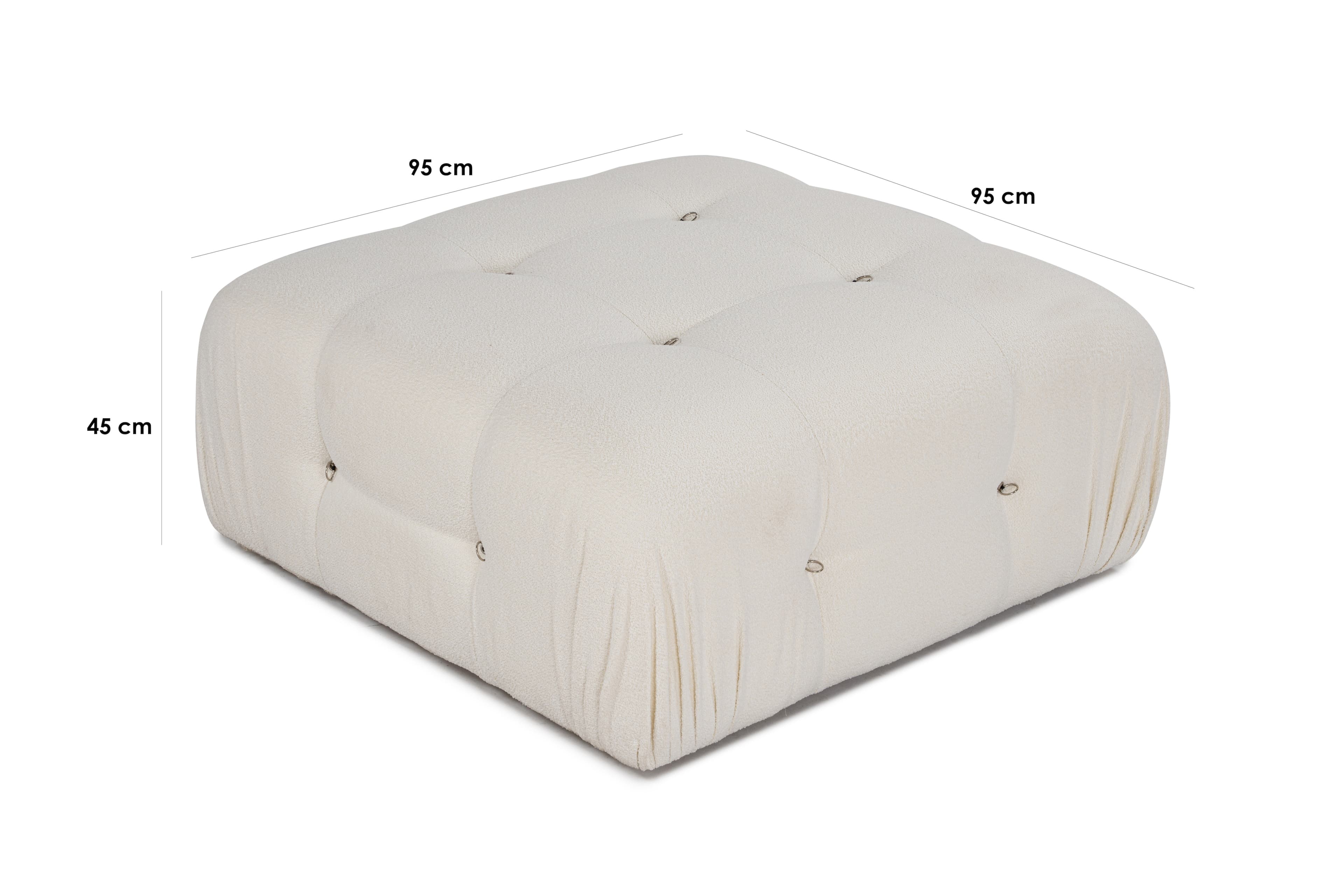 Blanca Jalkapallo White Bouclé