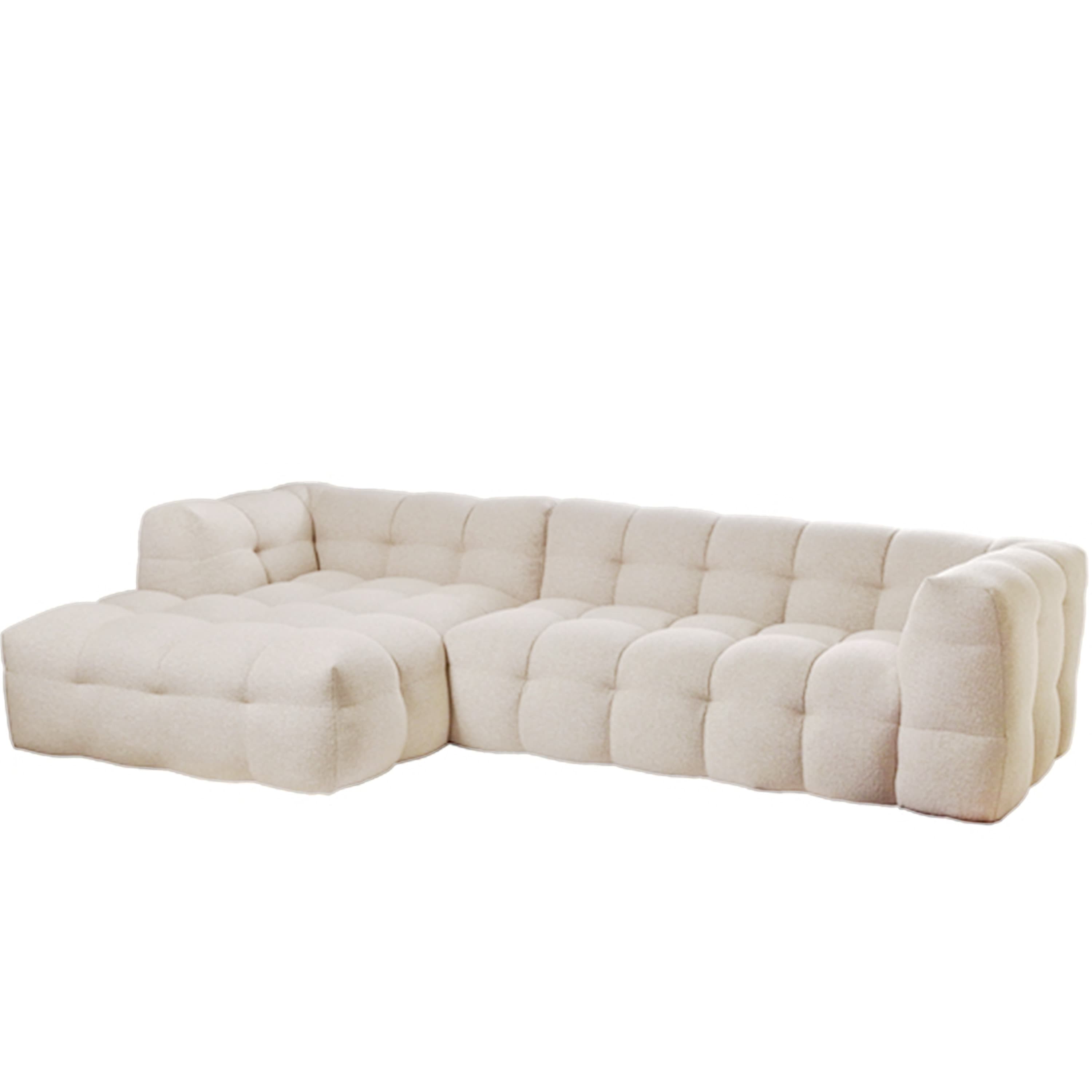 Billie Divaanisohva Vasen Beige Bouclé