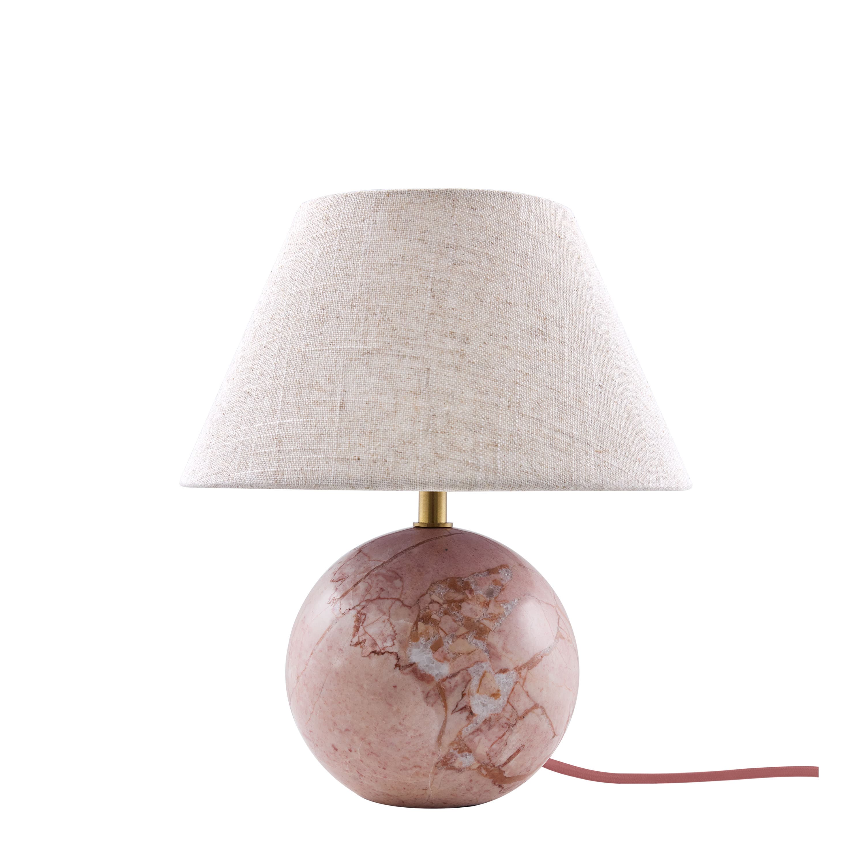 Castello Pöytävalaisin Himmeänroosa marmori/Beige 24cm