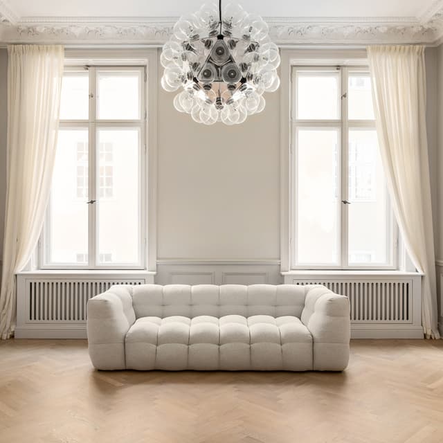 Billie 3-istuttava Sohva Ivory Bouclé