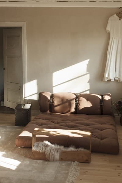 Buckle-up daybed petrol blue 200 cm