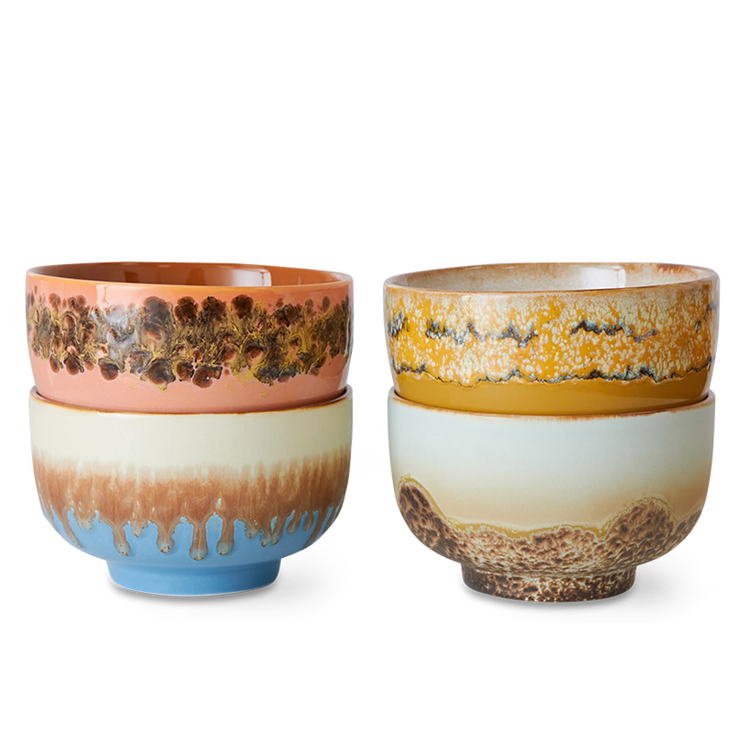 70s Ceramics Kulho Seabreeze 4-pack