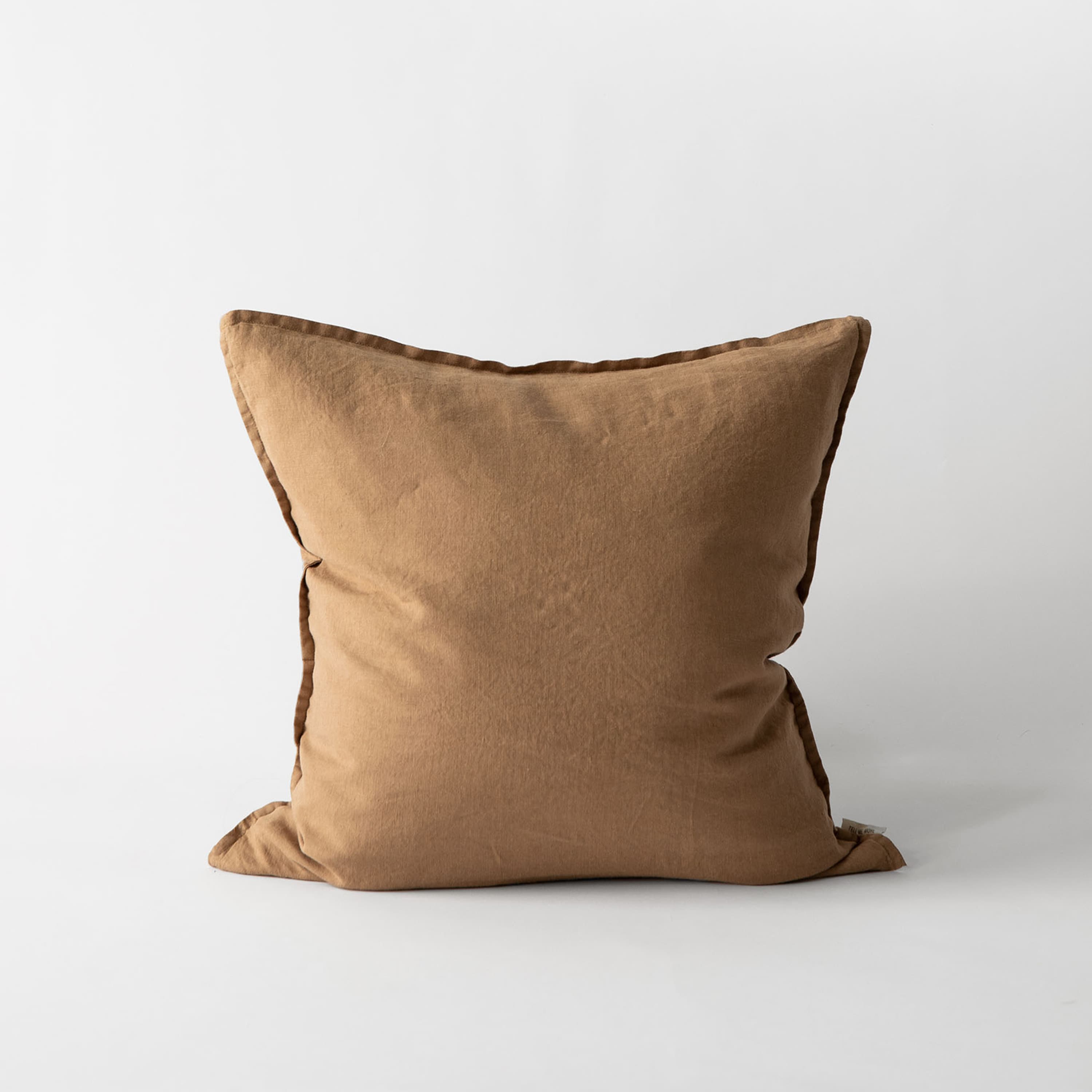 Tyynynpäällinen pellava hazelnut 50x50