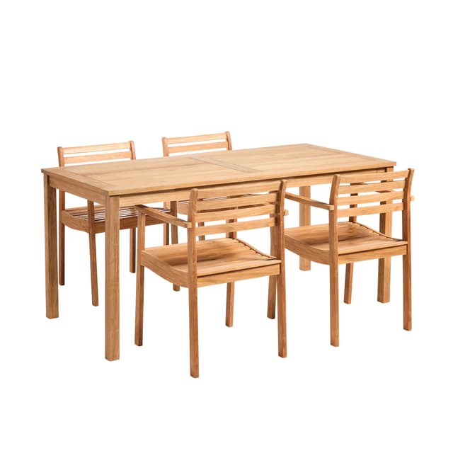 Rosenholm Ruokailuryhmä Teak 165cm