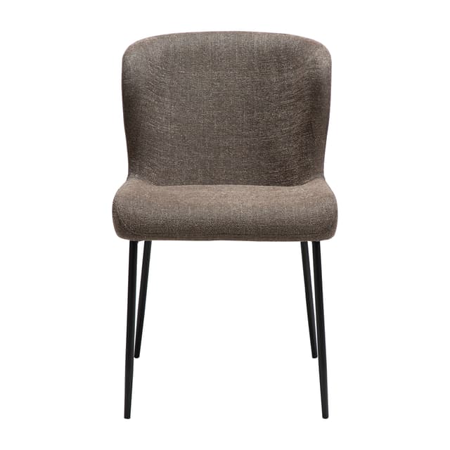 Glam Ruokatuoli Major Ruskea Bouclé