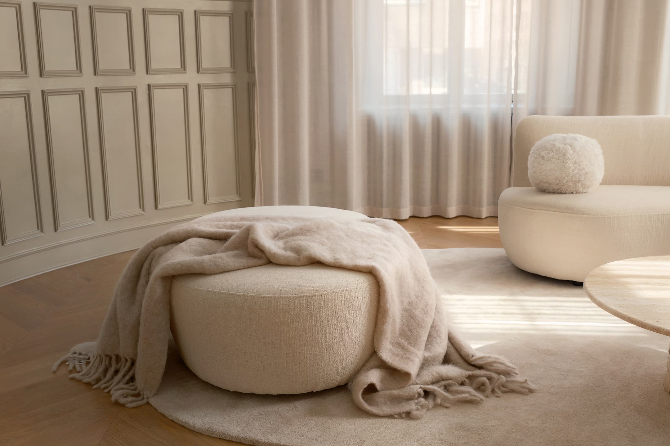 Luxury Kid Mohair Torkkupeitto Light Taupe
