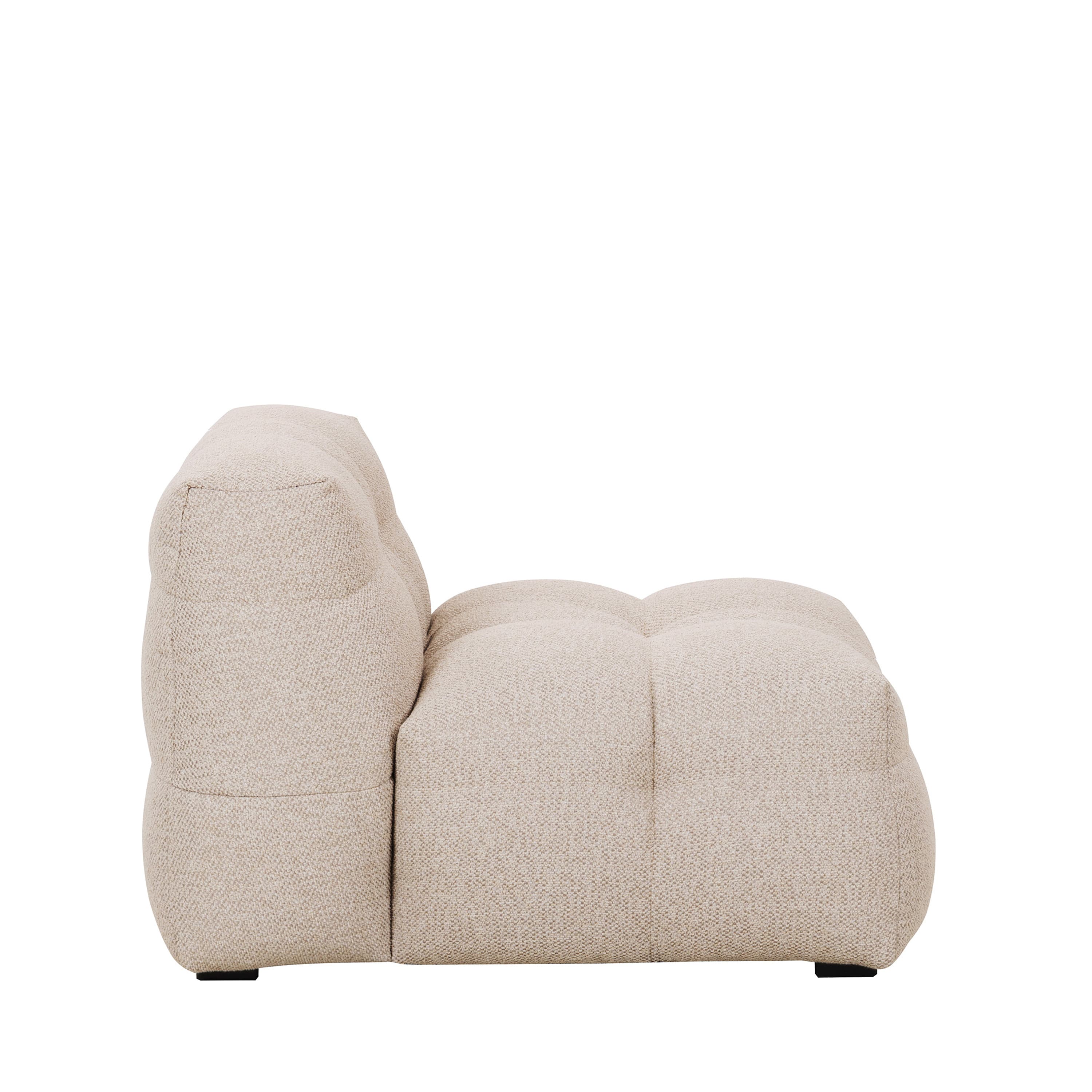 Billie Loungetuoli Beige Bouclé 89cm