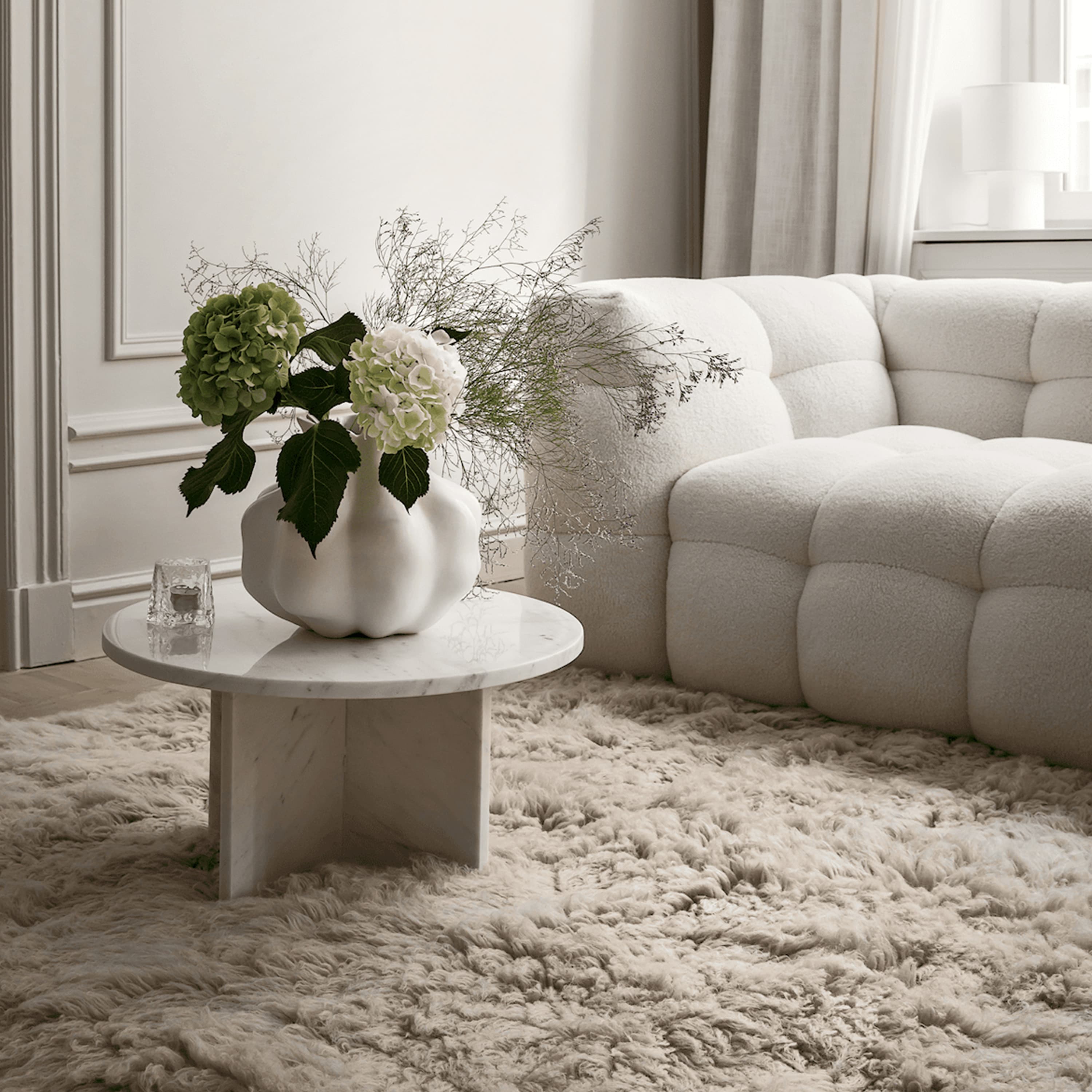 Fluffy Flokati Matto Greige 200 x 300