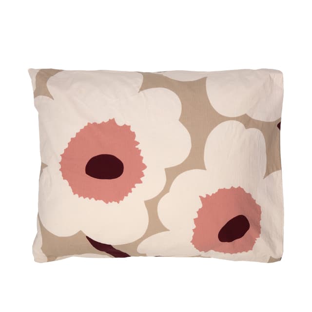 Unikko tyynyliina kreppi beige/rose 50x60