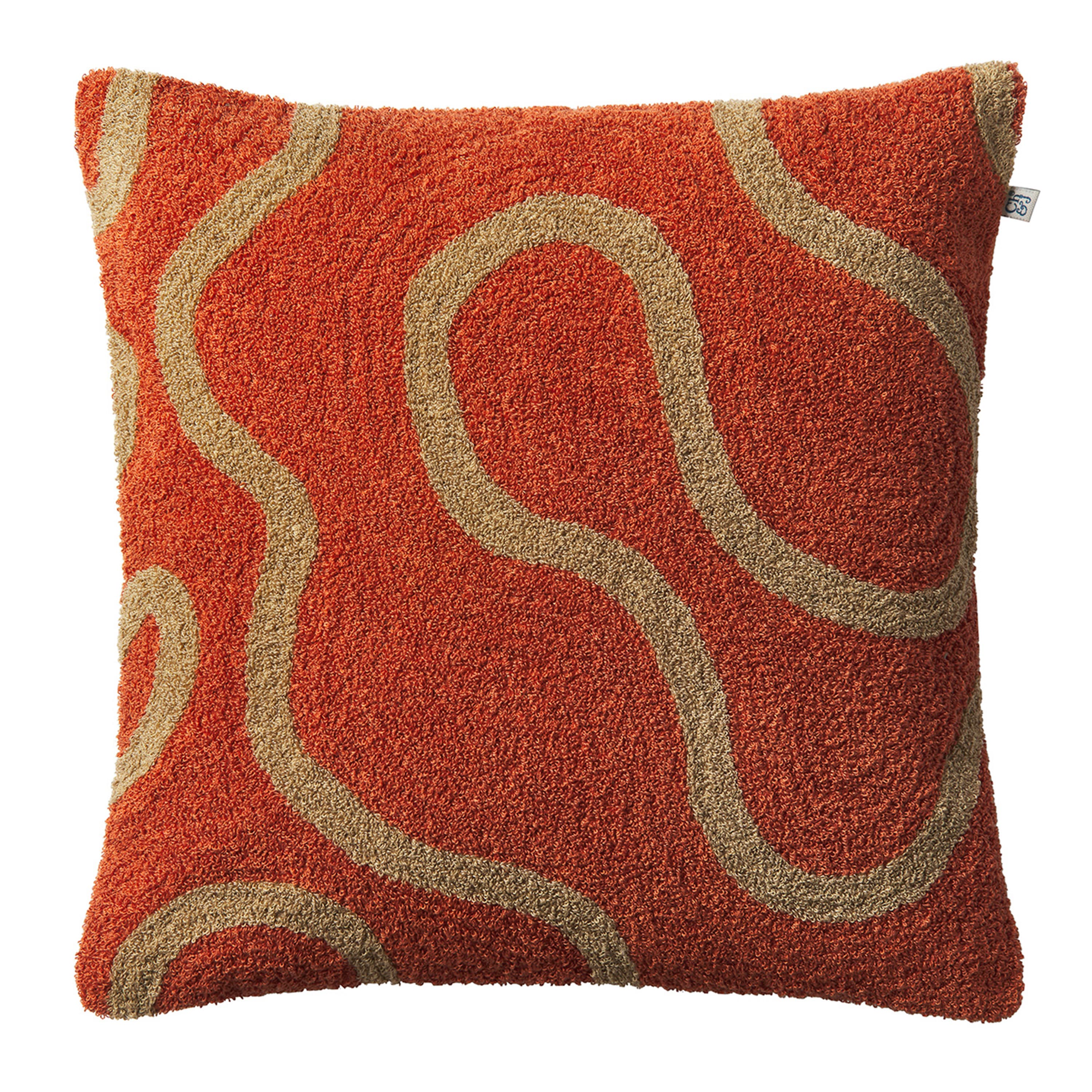 Swati Tyynynpäällinen Bouclé Apricot Orange/Sand 50x50