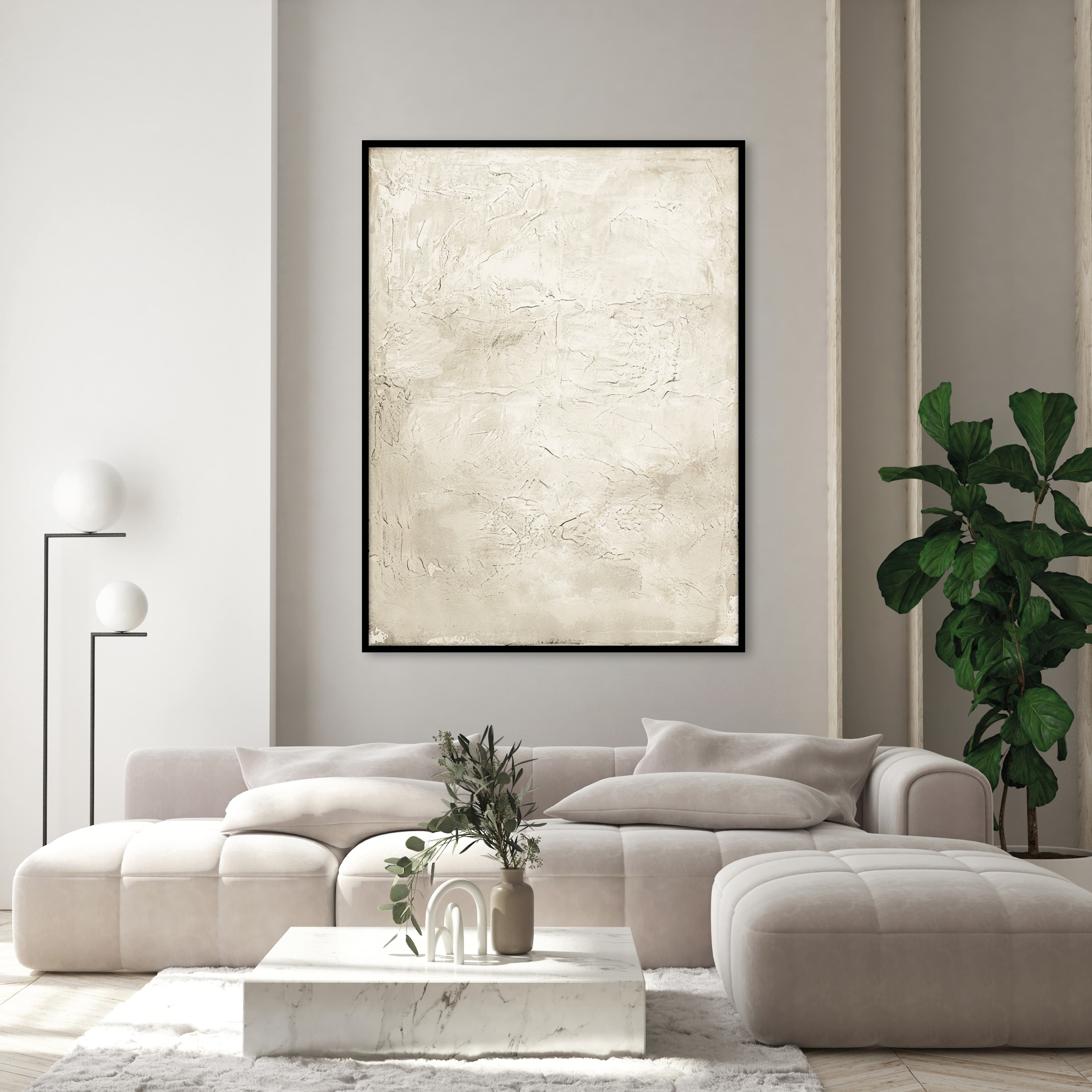 Simple Living 3 Taulu Black Frame 90x120cm