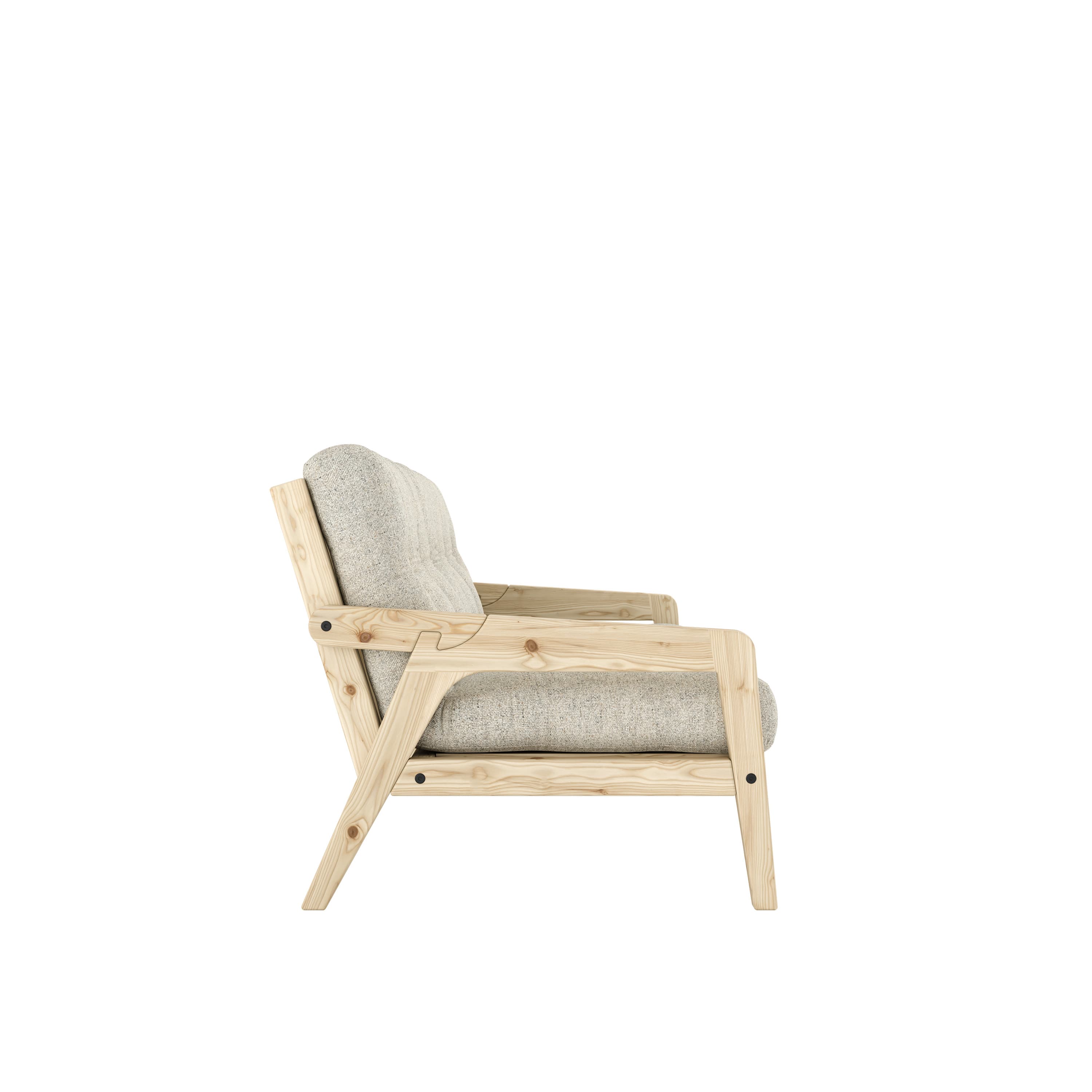 Grab Vuodesohva Clear Lacquered/Soft Chalk 204cm