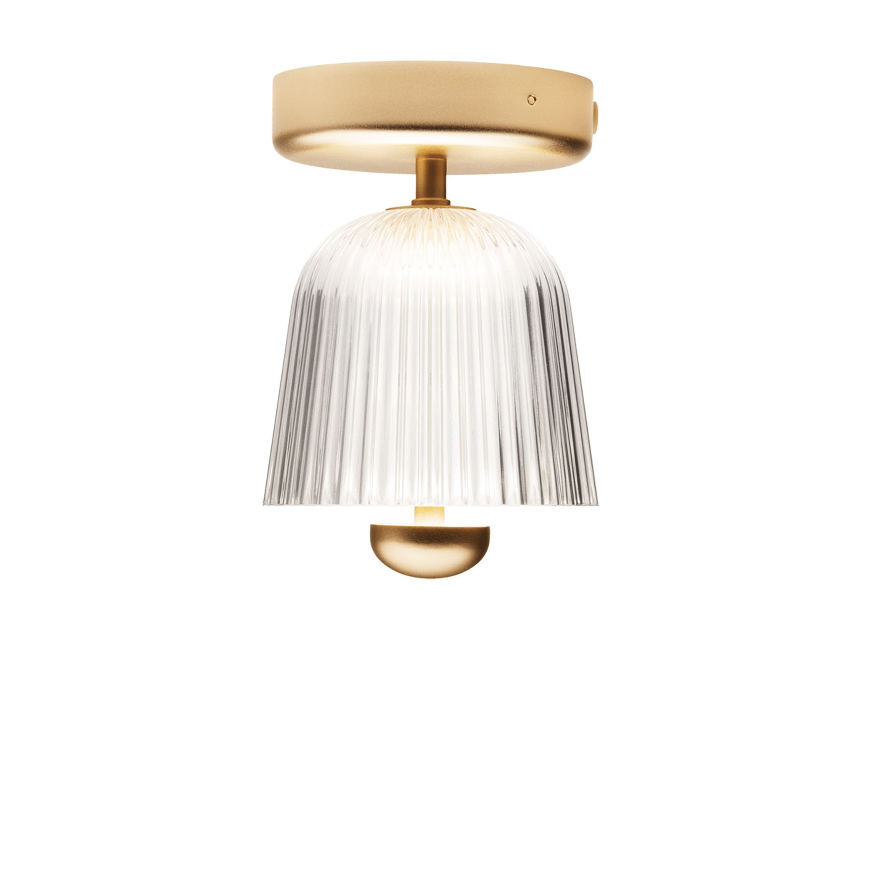 Asteea Kattovalaisin Satin Brass/Ripple Clear