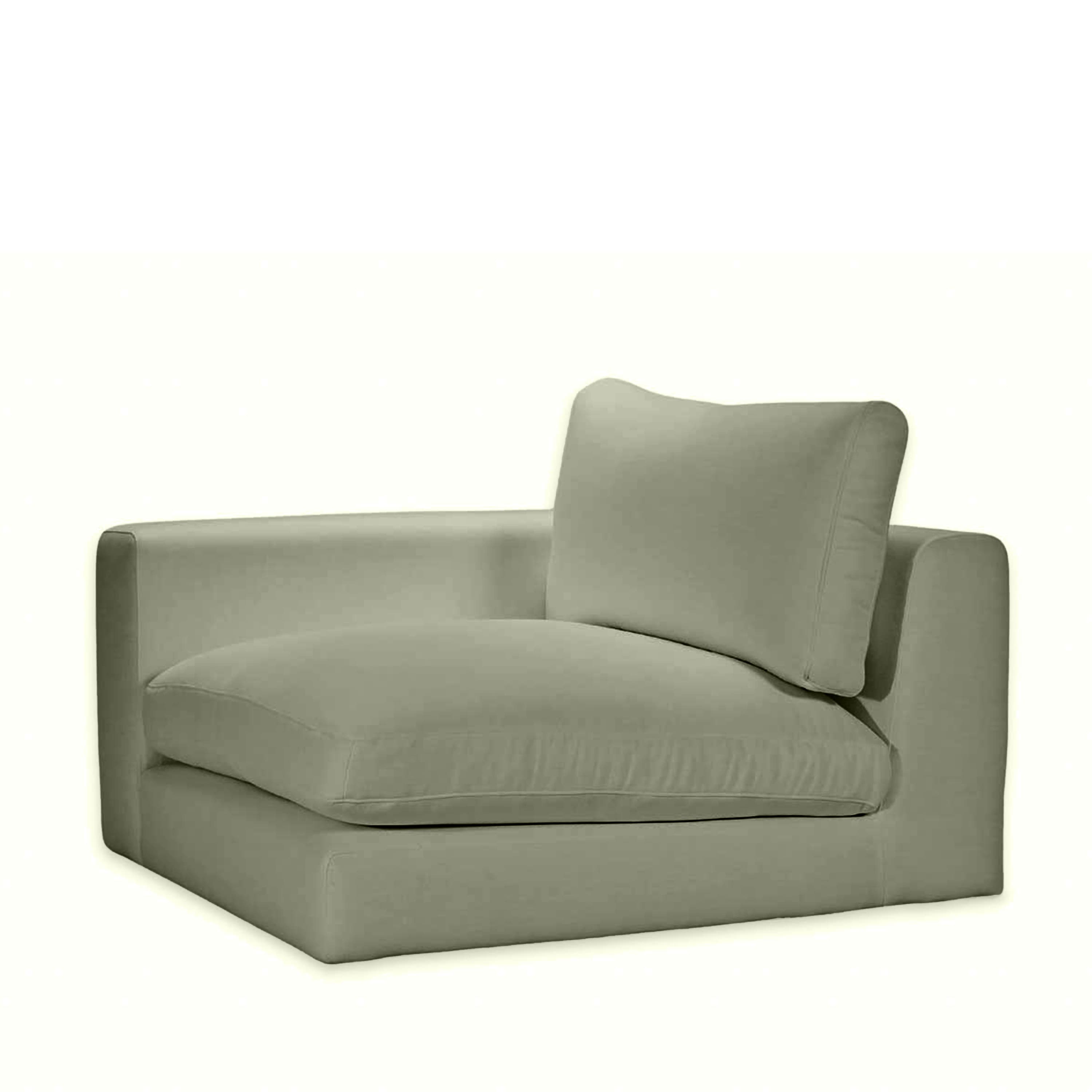 Capri 1-istuttava sohvamoduuli vasen käsinoja Green 107cm