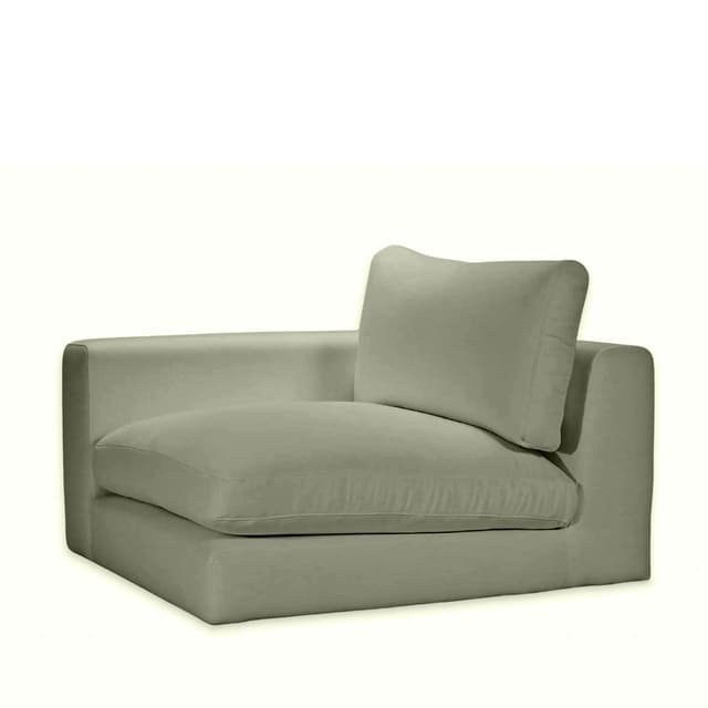 Capri 1-istuttava sohvamoduuli vasen käsinoja Green 107cm
