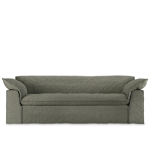 Nomad Sohva Linen/Army Green 244cm